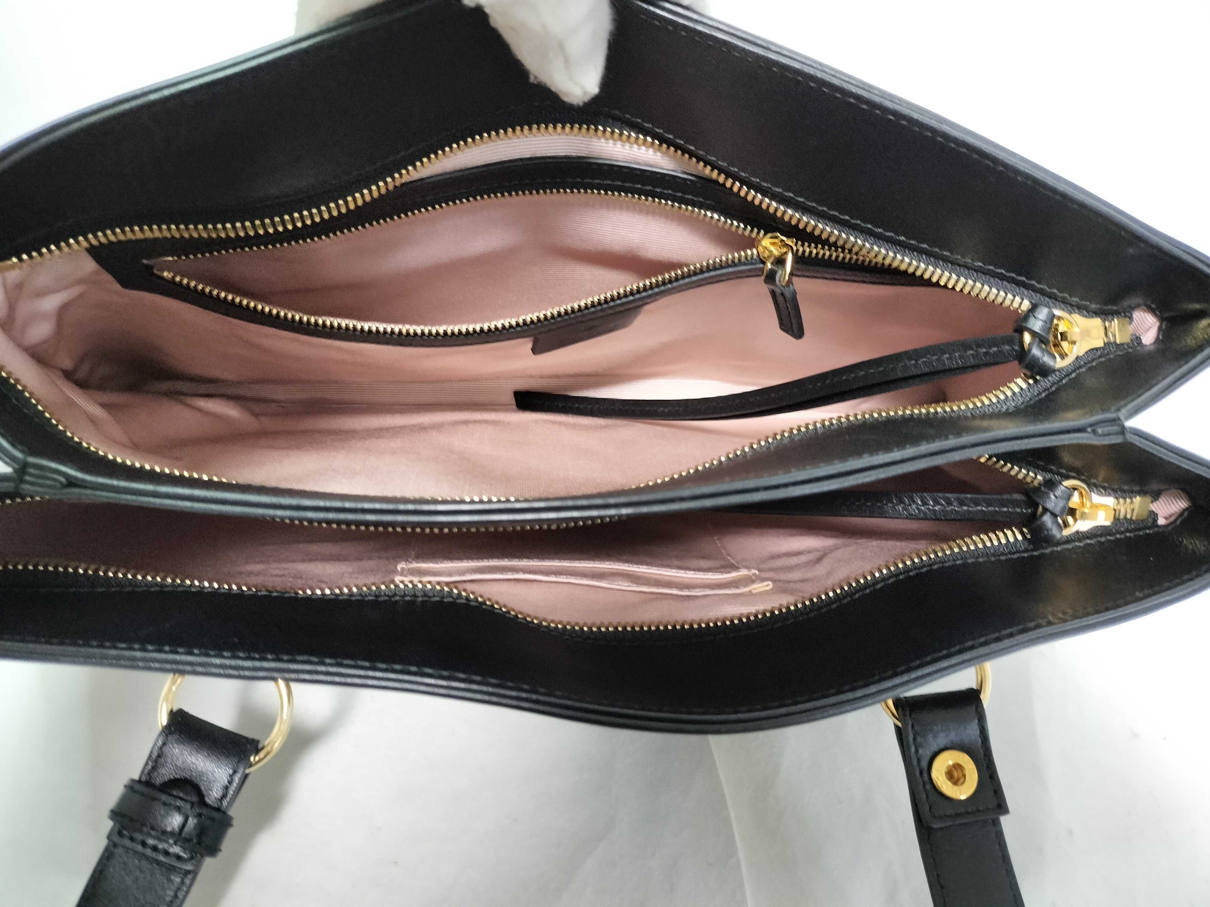GG Marmont Ally Large Leather Tote Bag, Black, 550130 (Shoulder Bag) — view 10