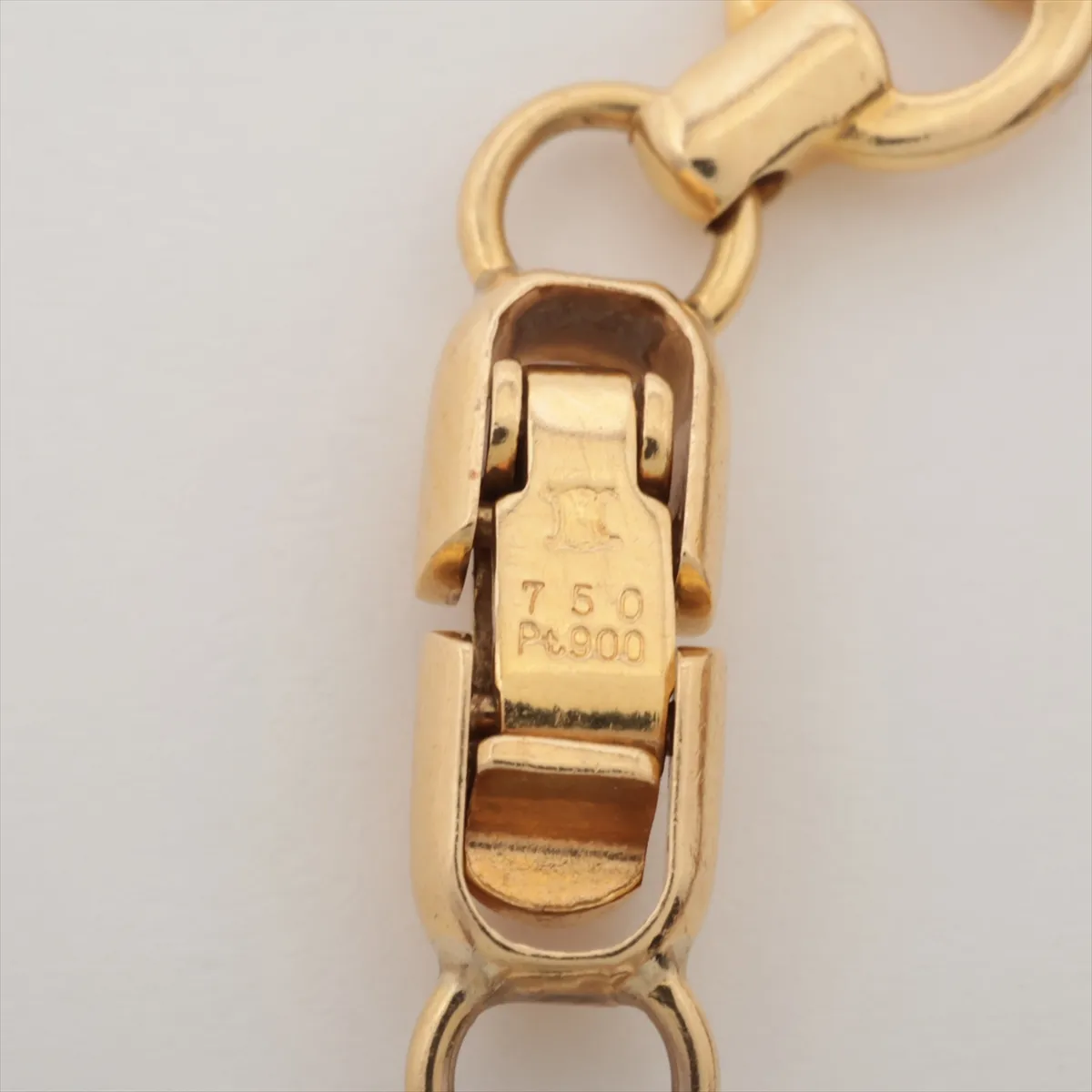 Bracelet 750(YG)×Pt900 12.3g Brand stamp is about to fade — view 5