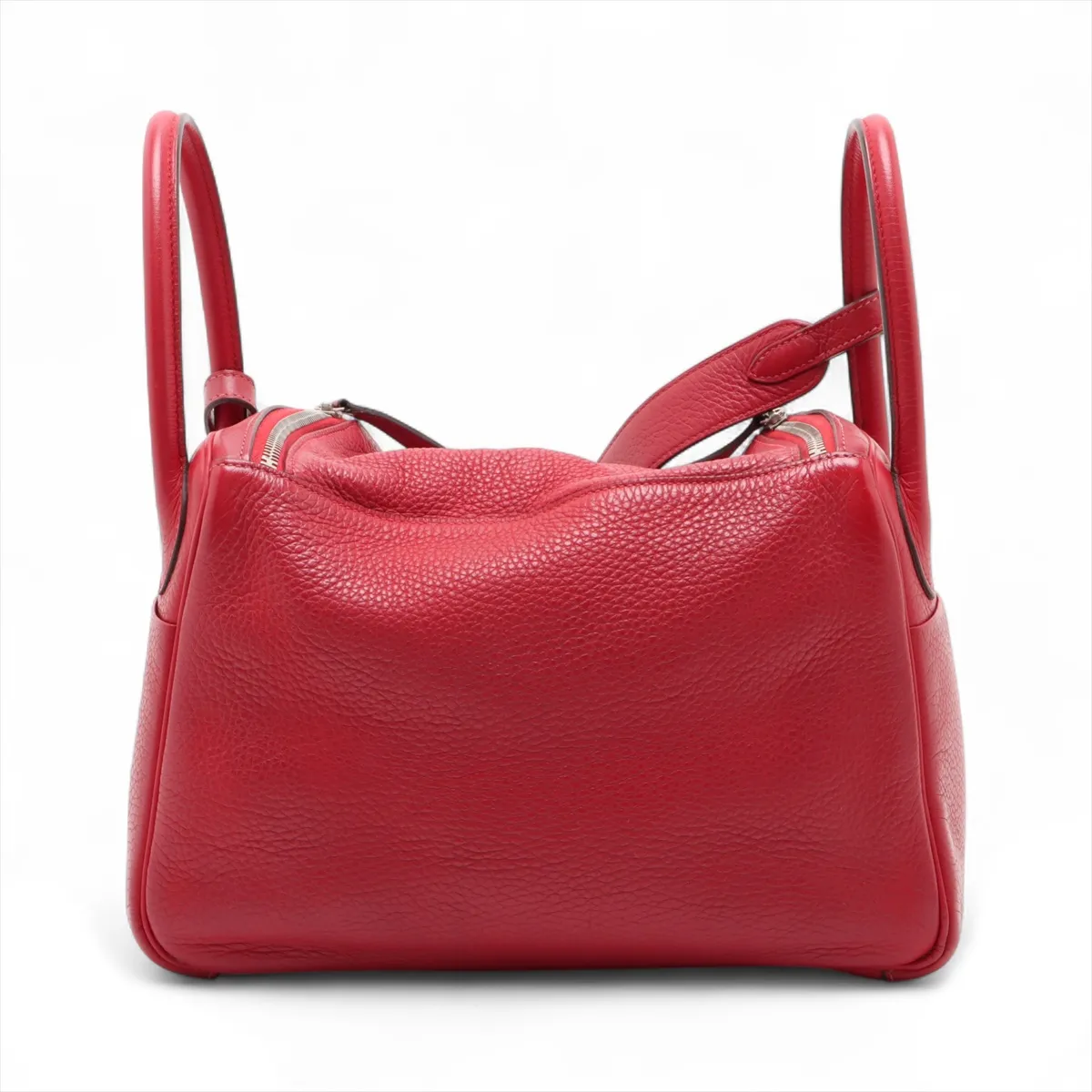 Lindy 30 Taurillon Clemence Red Silver Hardware P:2012 — view 2