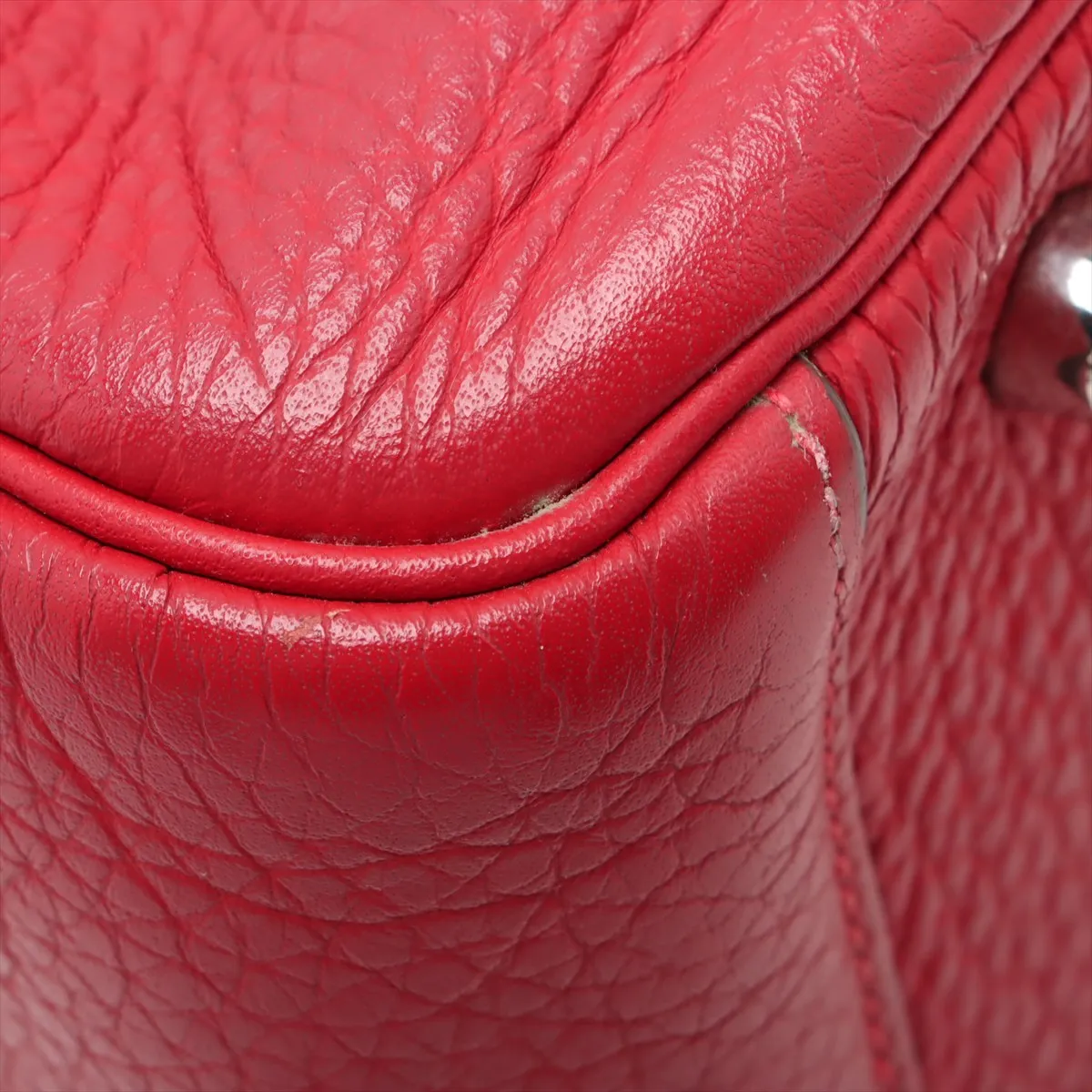 Lindy 30 Taurillon Clemence Red Silver Hardware P:2012 — view 13