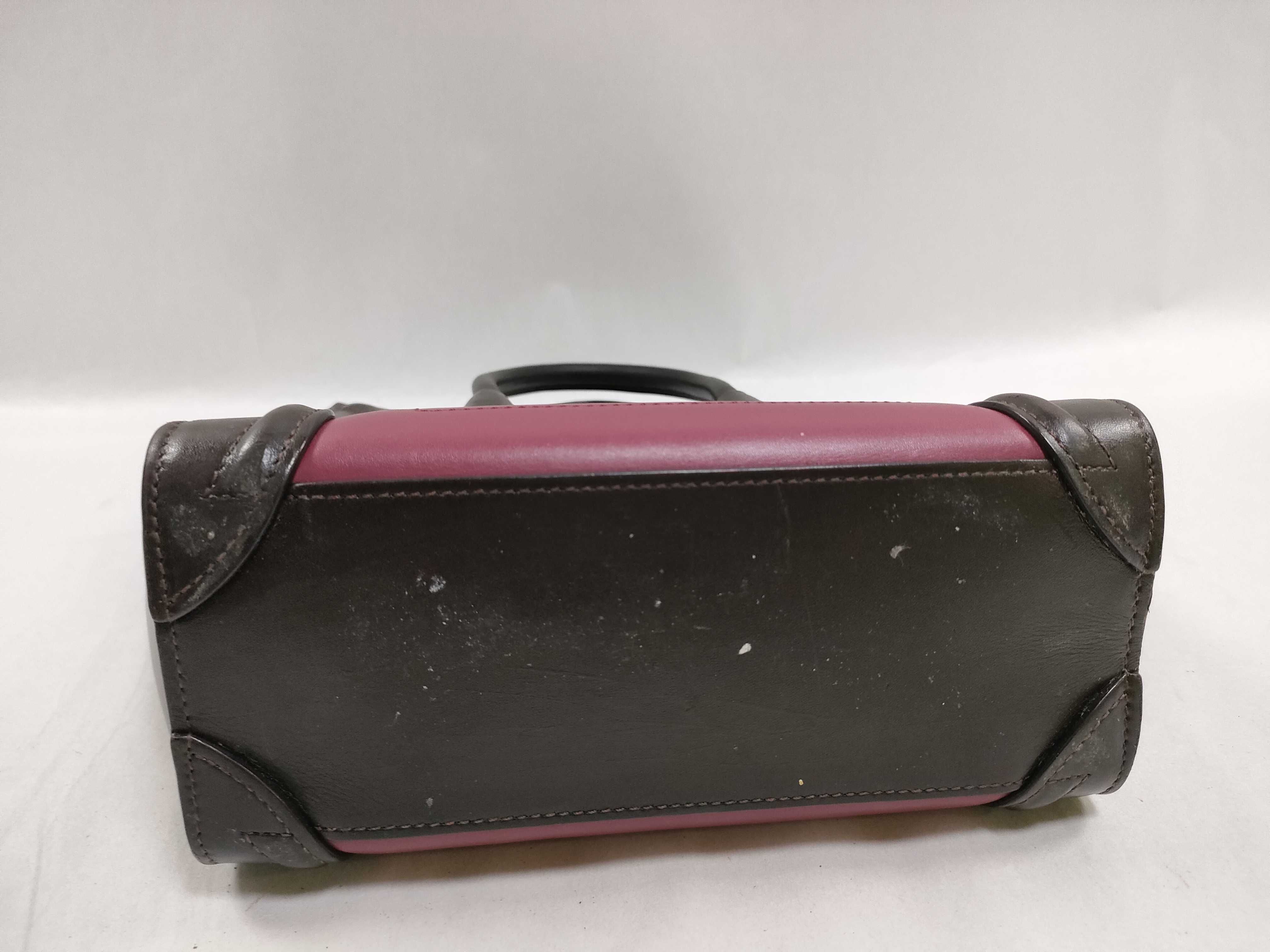 HK-F-CU-0174 Luggage Nano Leather Black/Red 2-Way Shoulder Bag (Handbag) — view 7