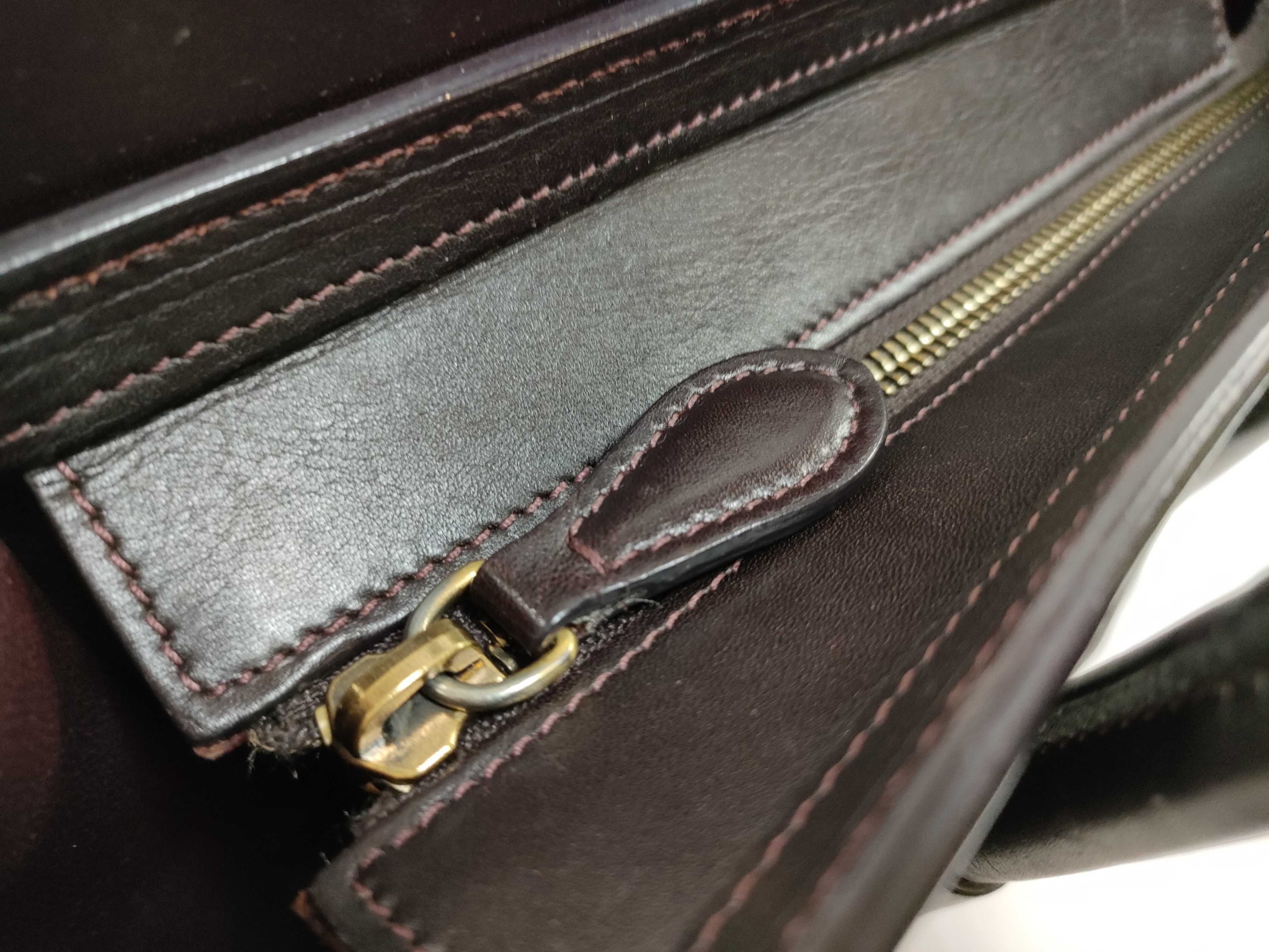 HK-F-CU-0174 Luggage Nano Leather Black/Red 2-Way Shoulder Bag (Handbag) — view 9