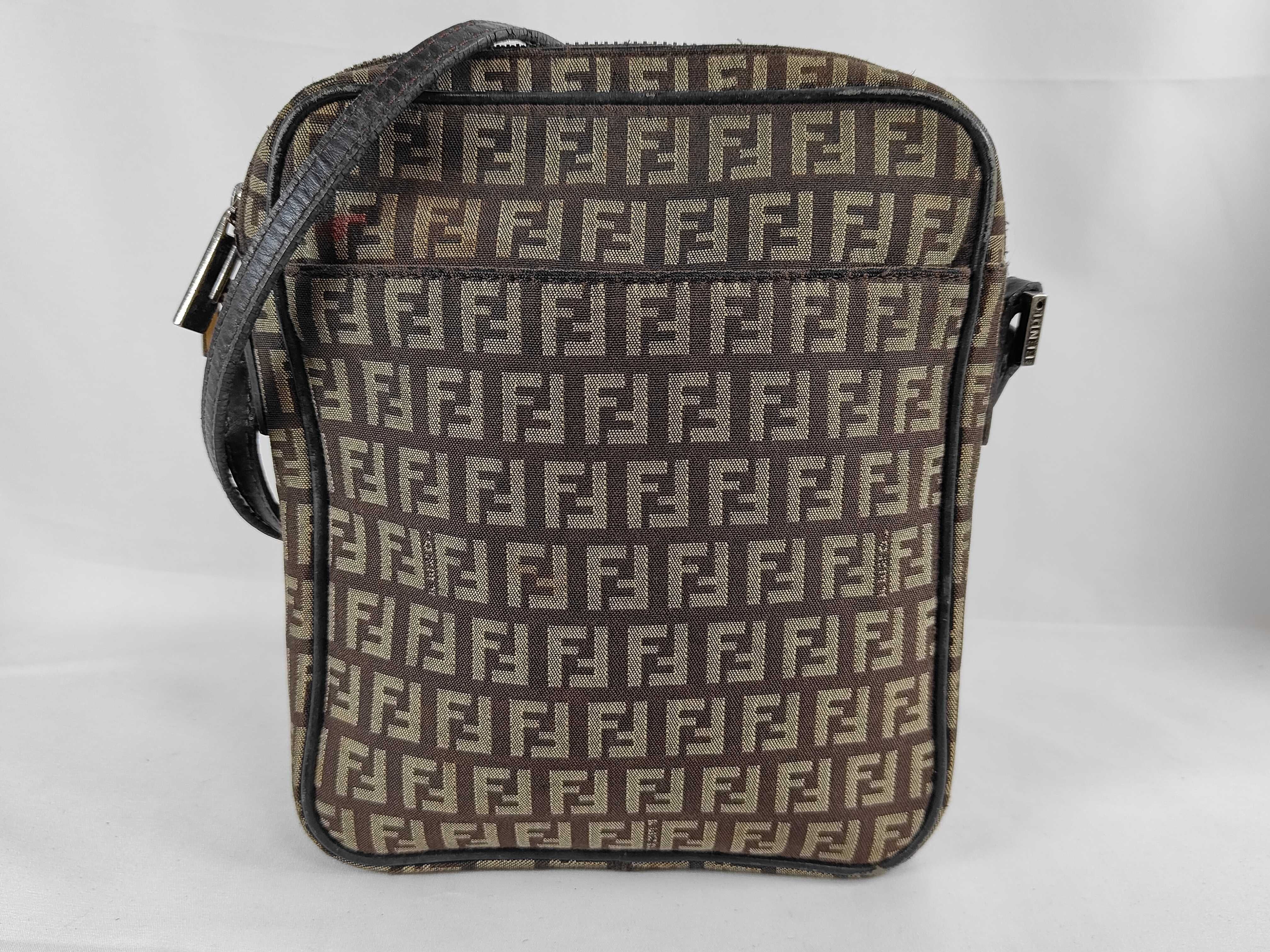 Zucca pattern Fendi Zucchino canvas shoulder bag