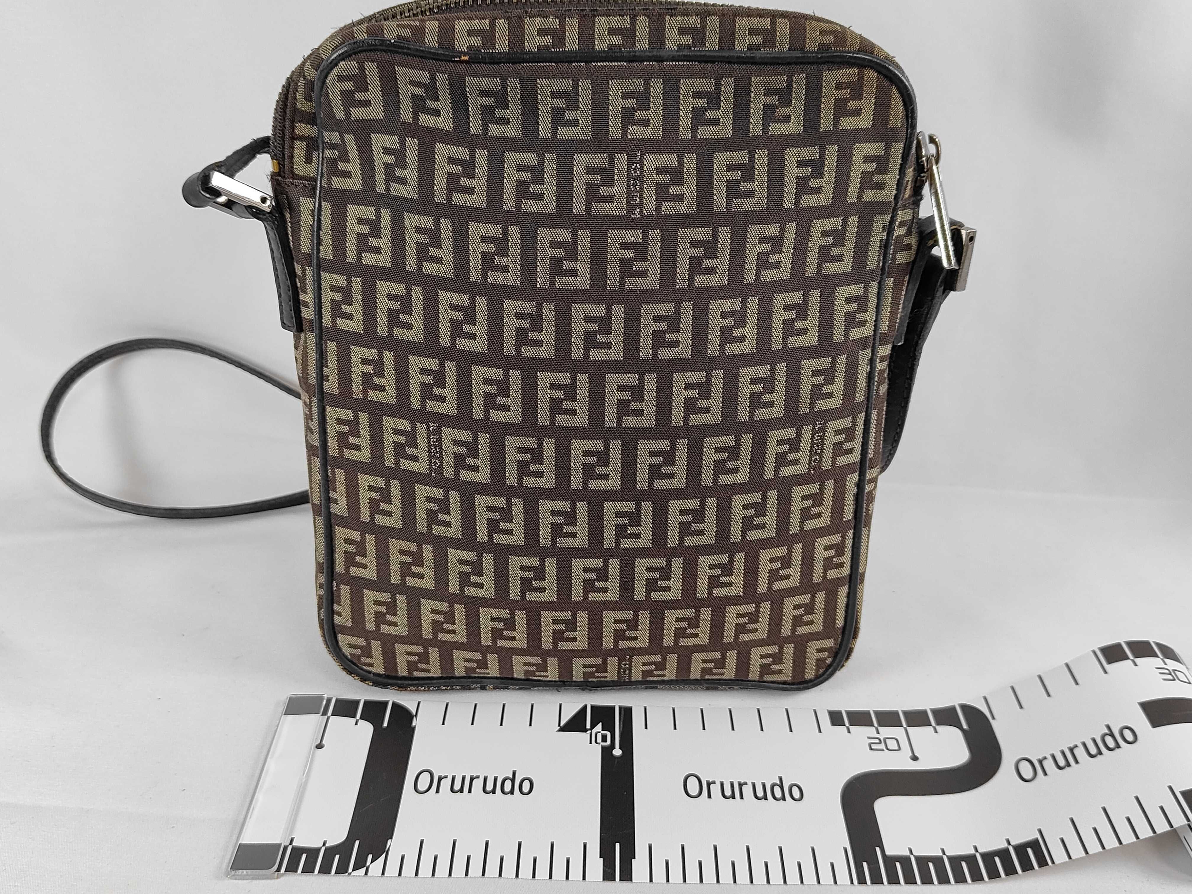 Zucca pattern Fendi Zucchino canvas shoulder bag — view 2