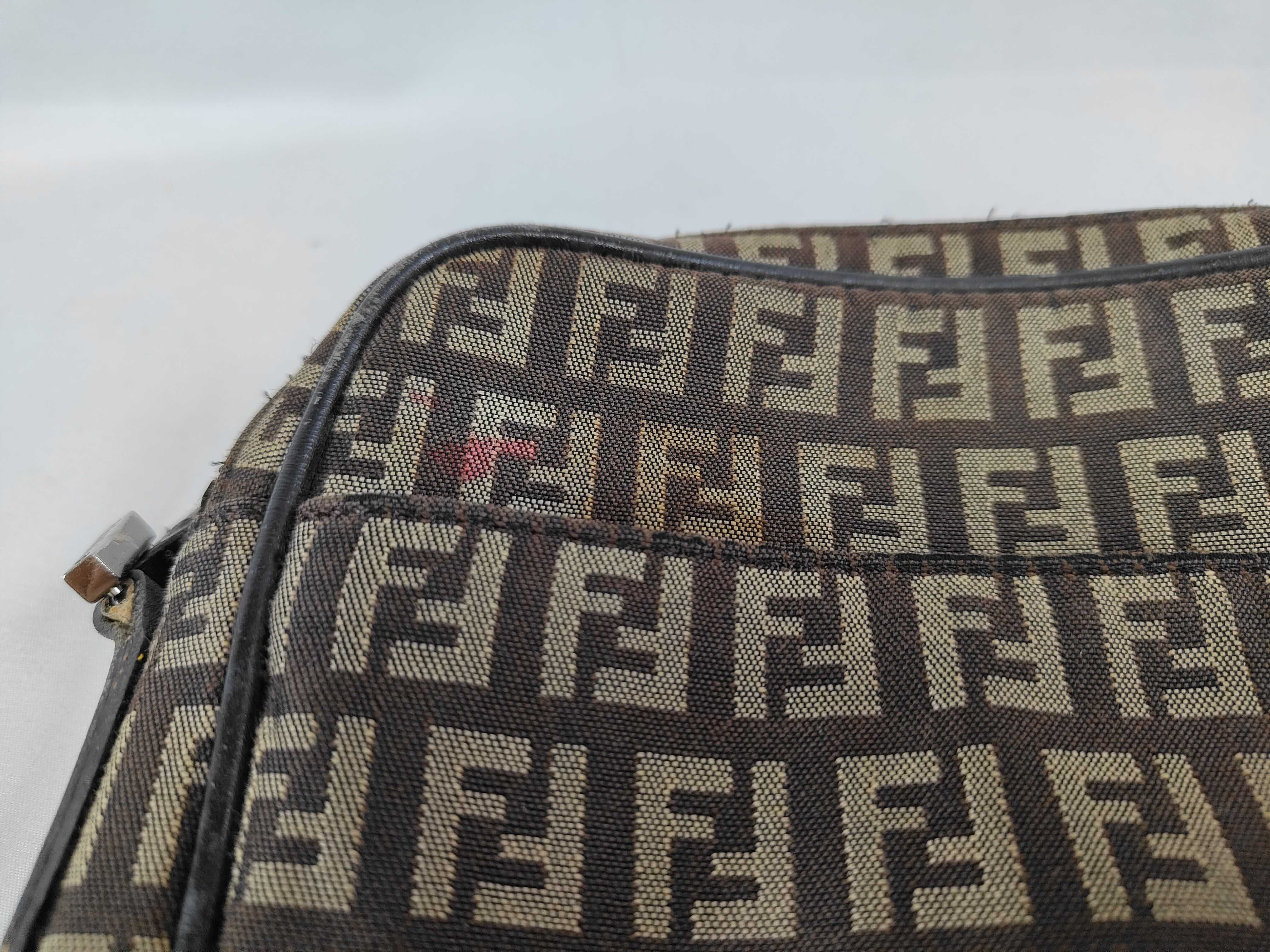 Zucca pattern Fendi Zucchino canvas shoulder bag — view 13