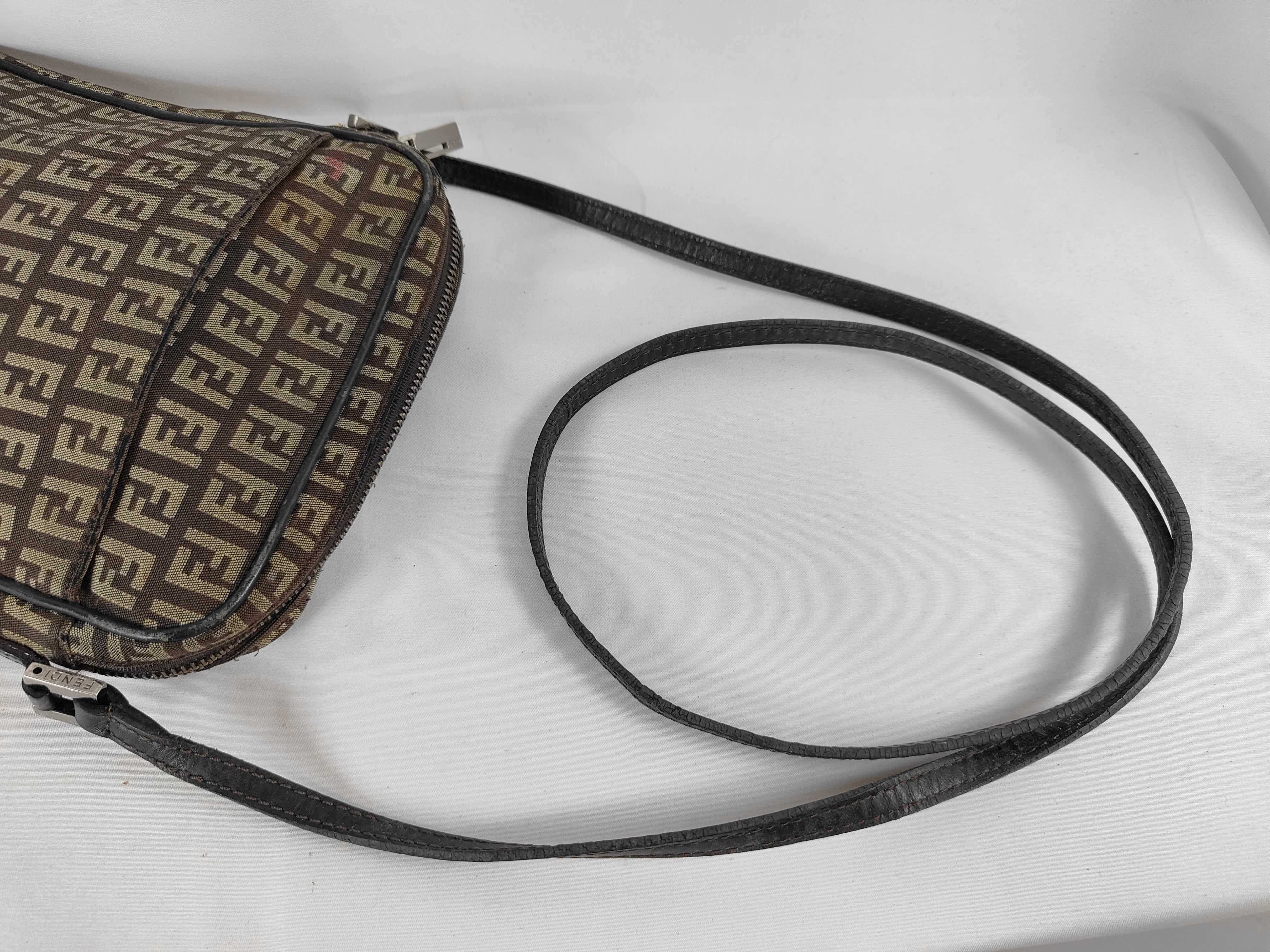 Zucca pattern Fendi Zucchino canvas shoulder bag — view 3