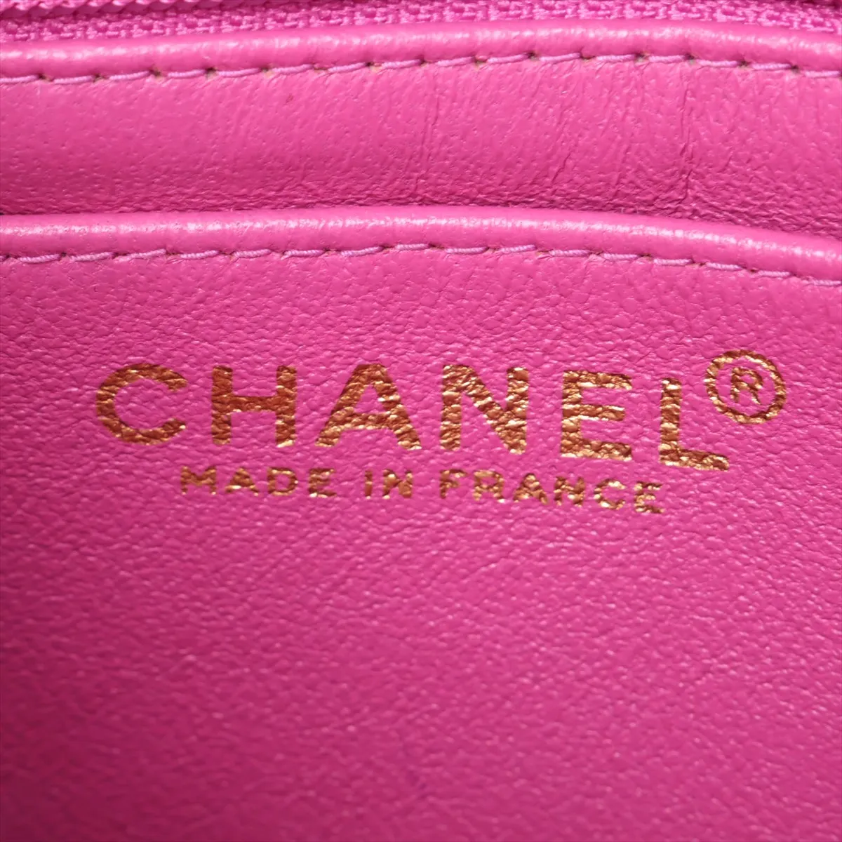 Mini Matelassé 17 Lambskin Single Flap Single Chain Bag, Pink with Gold Hardware, 7107466, Series 7, A01115 — view 9