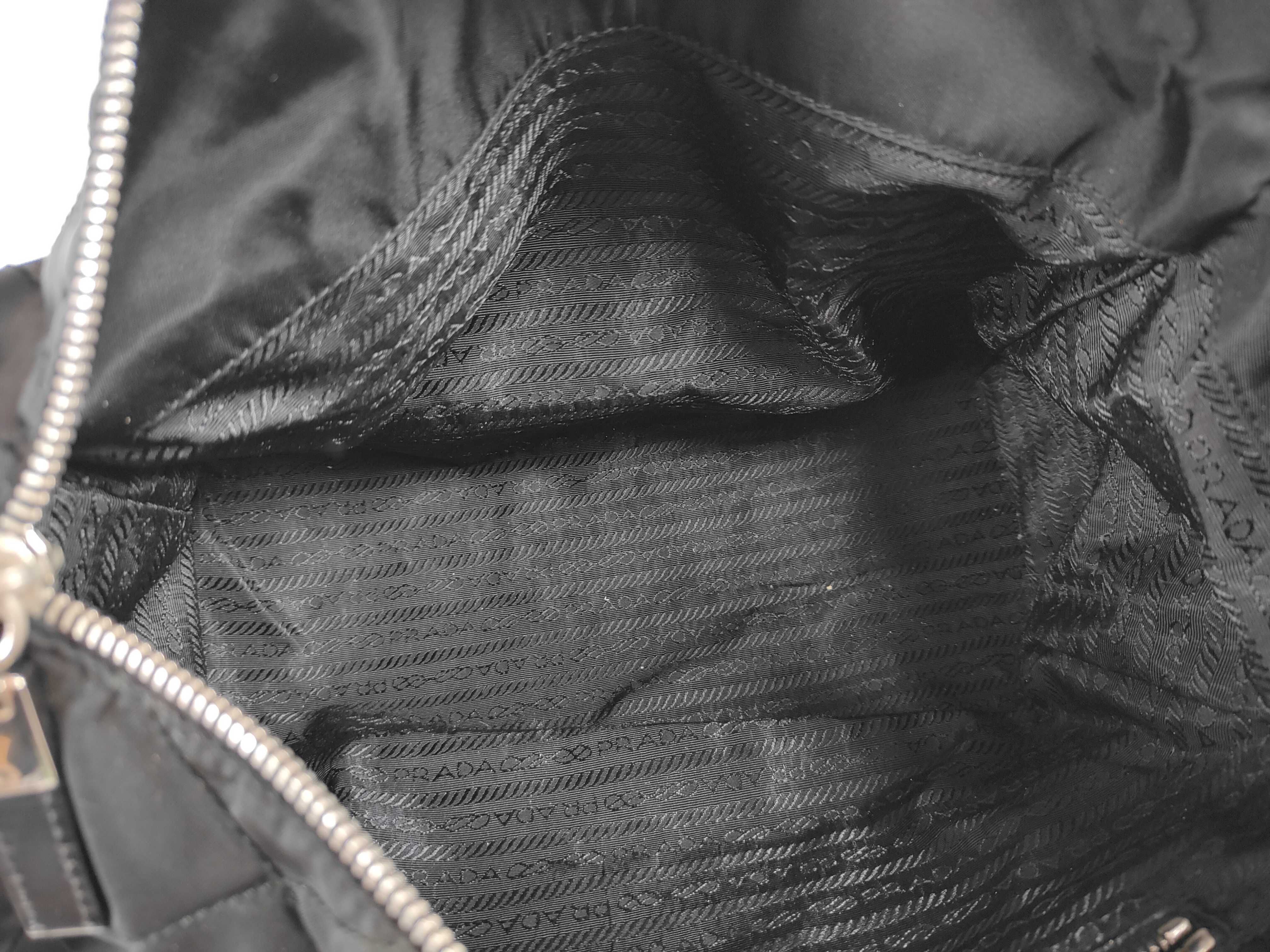 nylon quilted chain tote shoulder bag — view 11