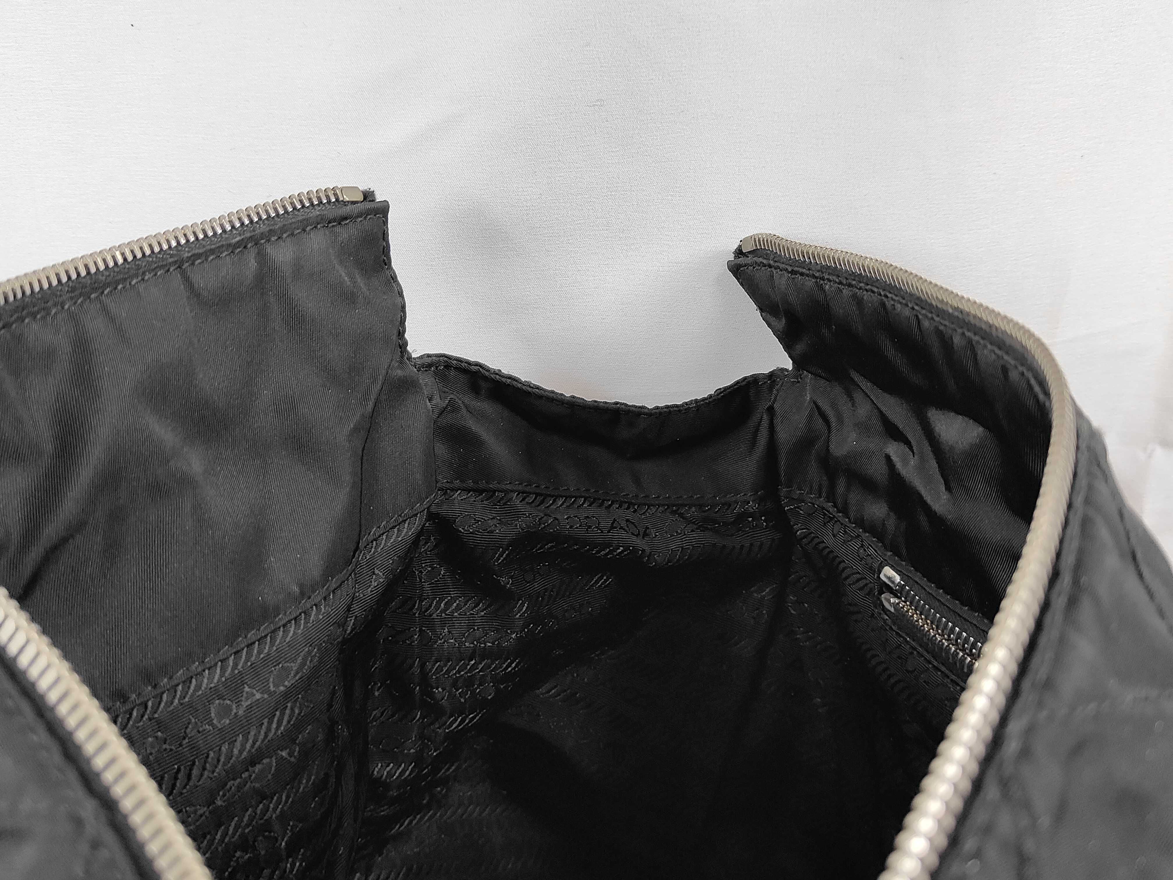 nylon quilted chain tote shoulder bag — view 9