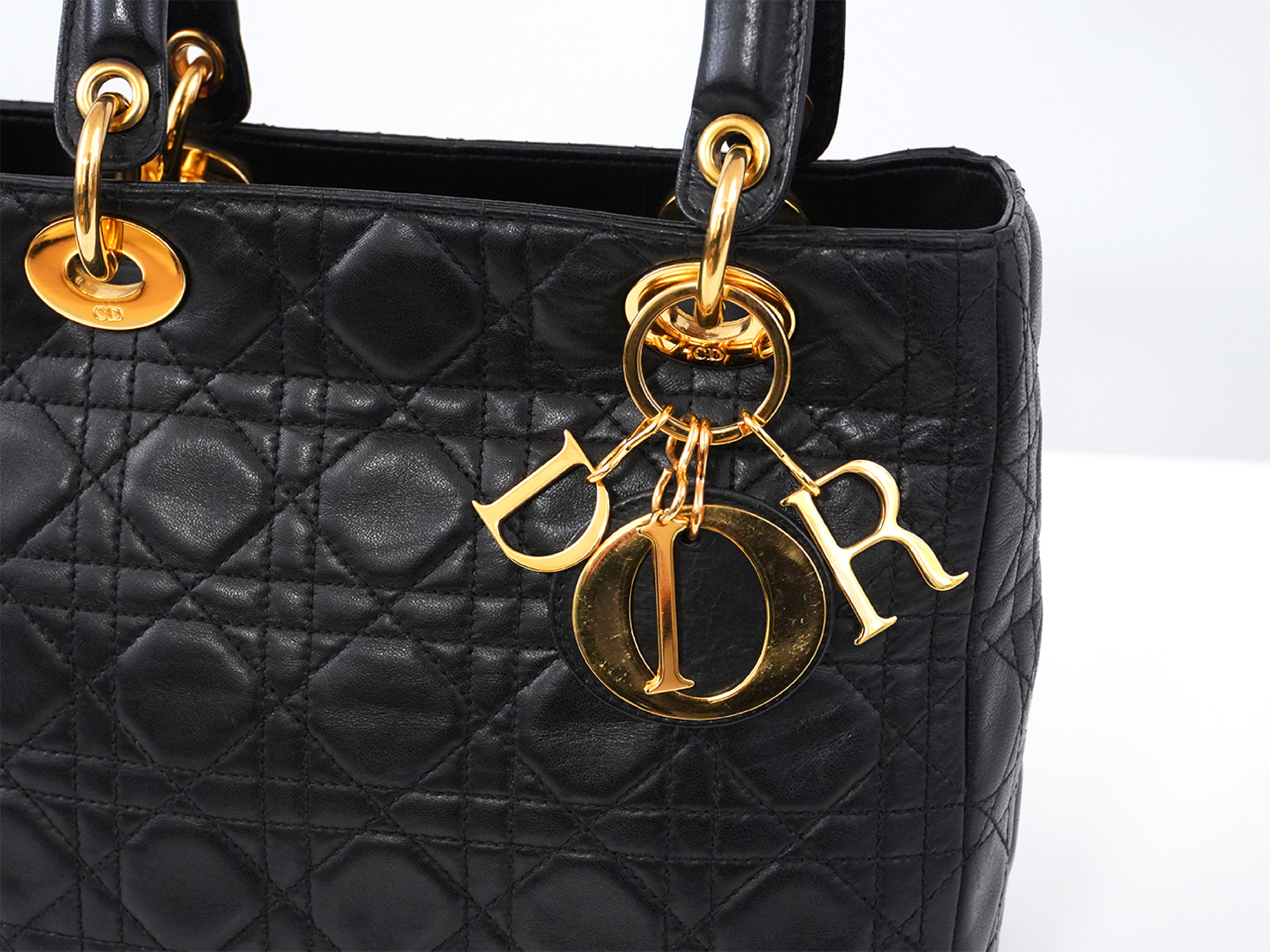 Lady Dior Cannage Handbag — view 3