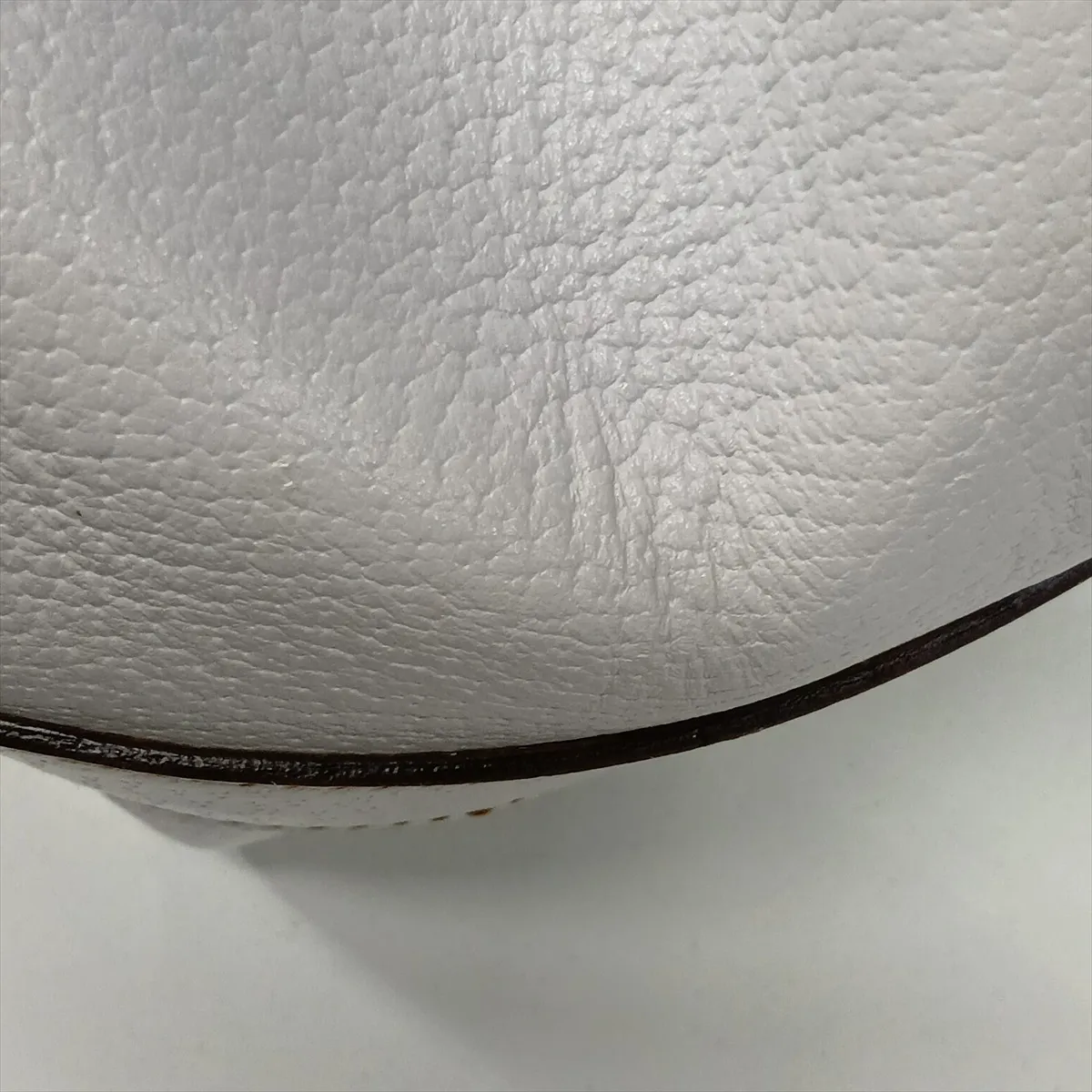 Abbey Leather Tote Bag, White, 130736 — view 11