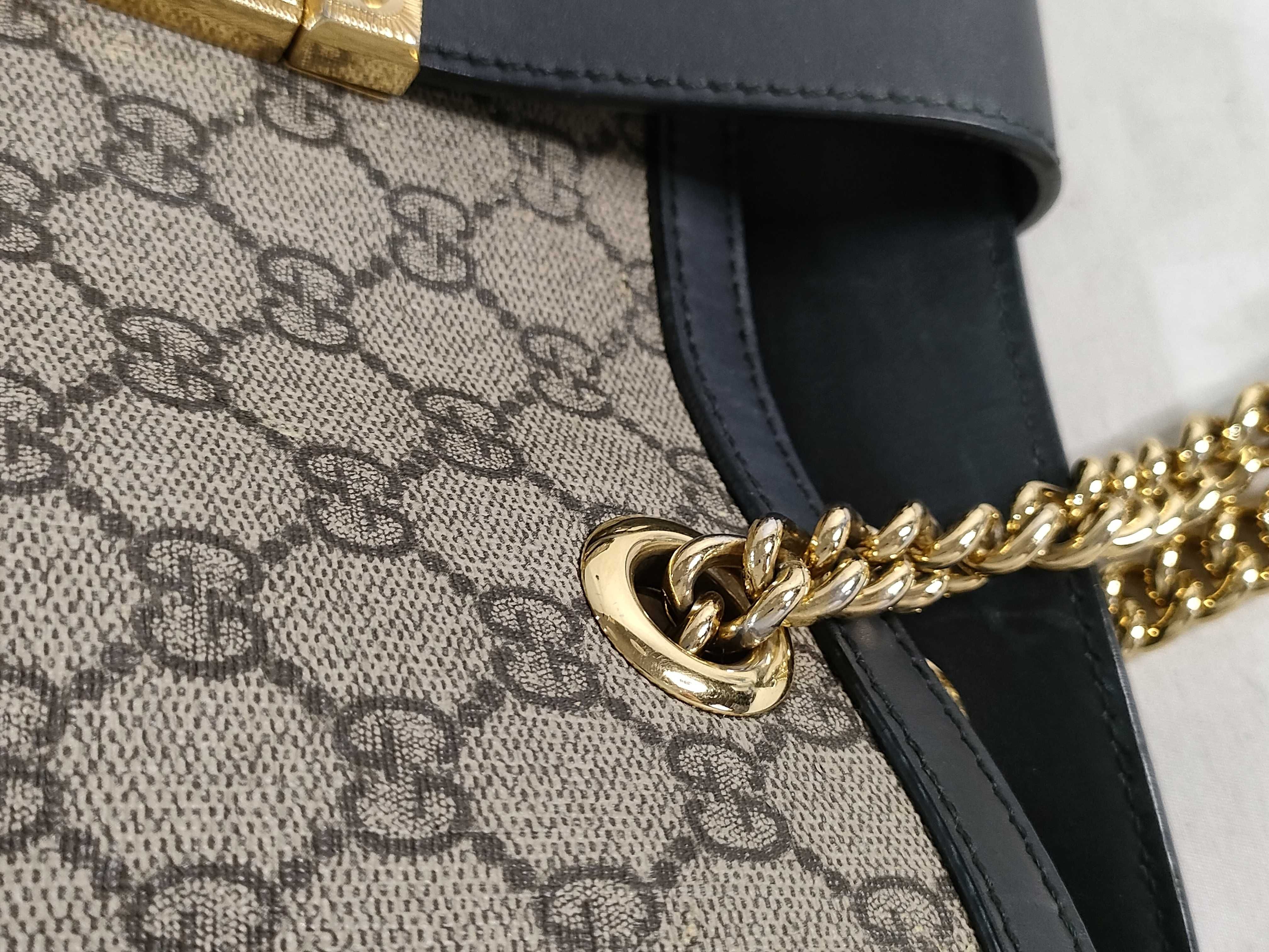 GG Supreme PH- GG Supreme Beige Canvas Padlock Medium Tote Bag 35cm — view 5