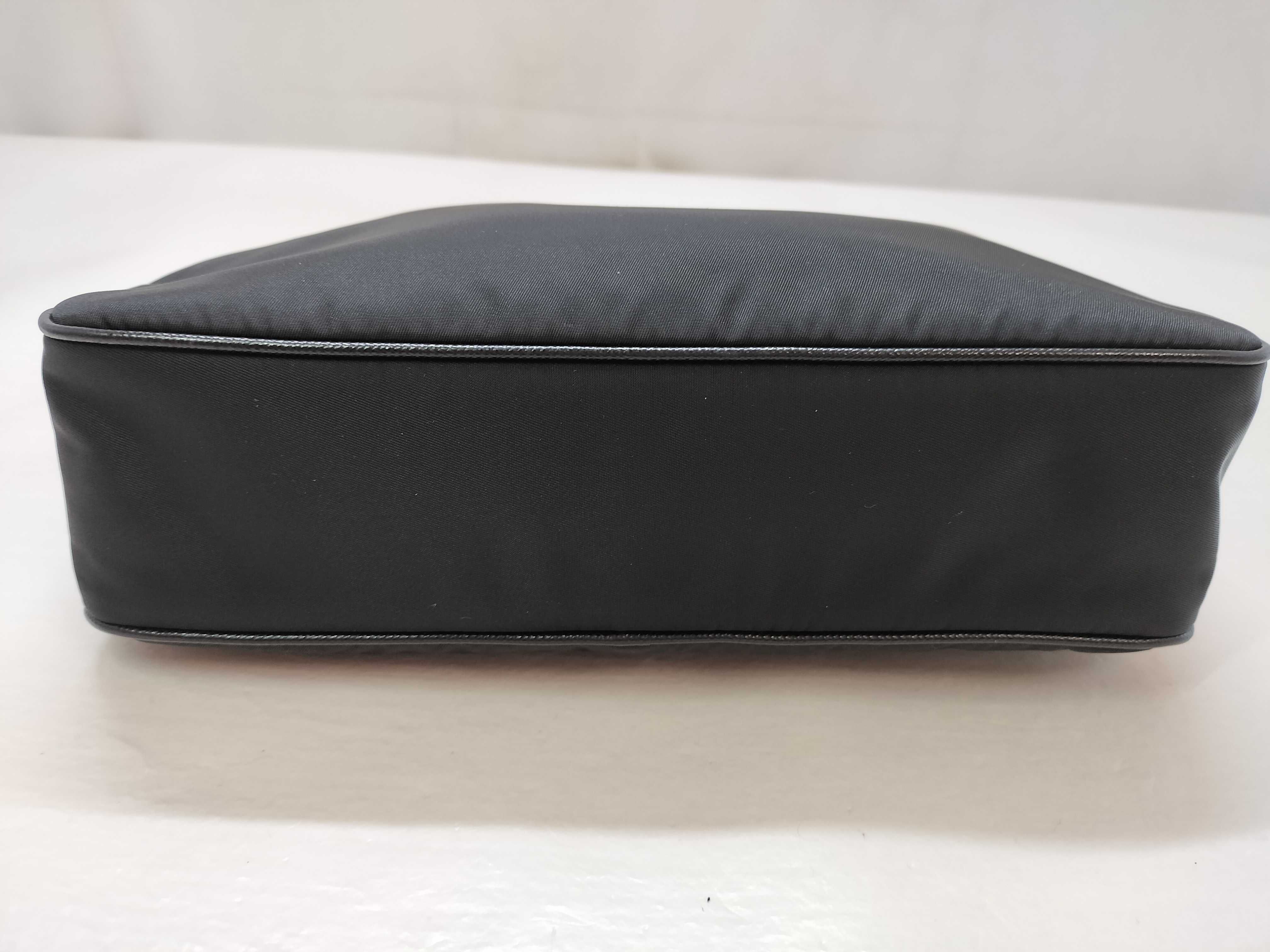 Tessuto Nylon and Leather Shoulder Bag, Black, 2VH113. Accessories: Dust bag, shoulder strap, pouch. — view 15
