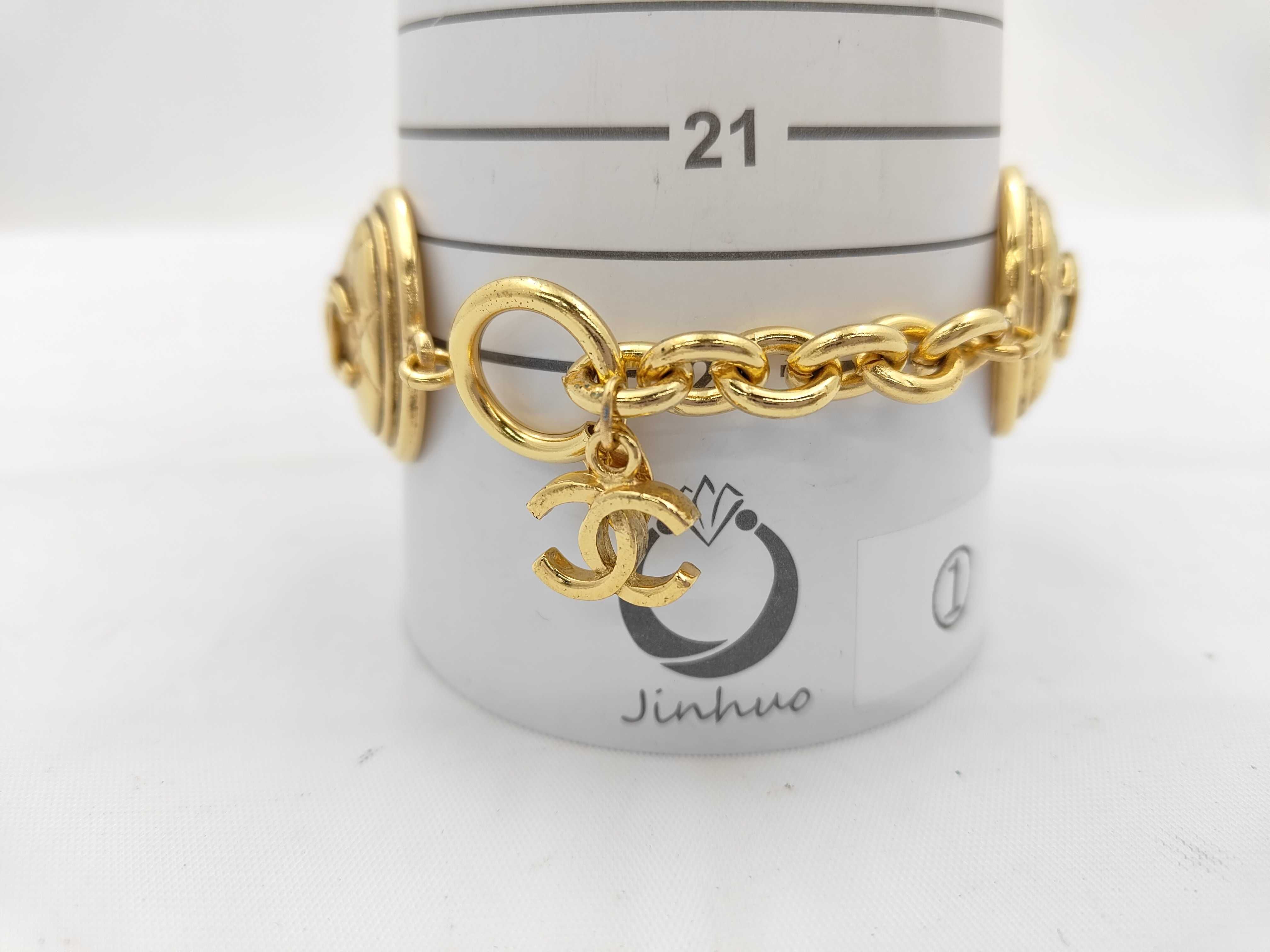 Bracelet, 5-strand Coco Mark, Matelassé, No Year Engraving, Gold Bracelet/Bangle — view 4