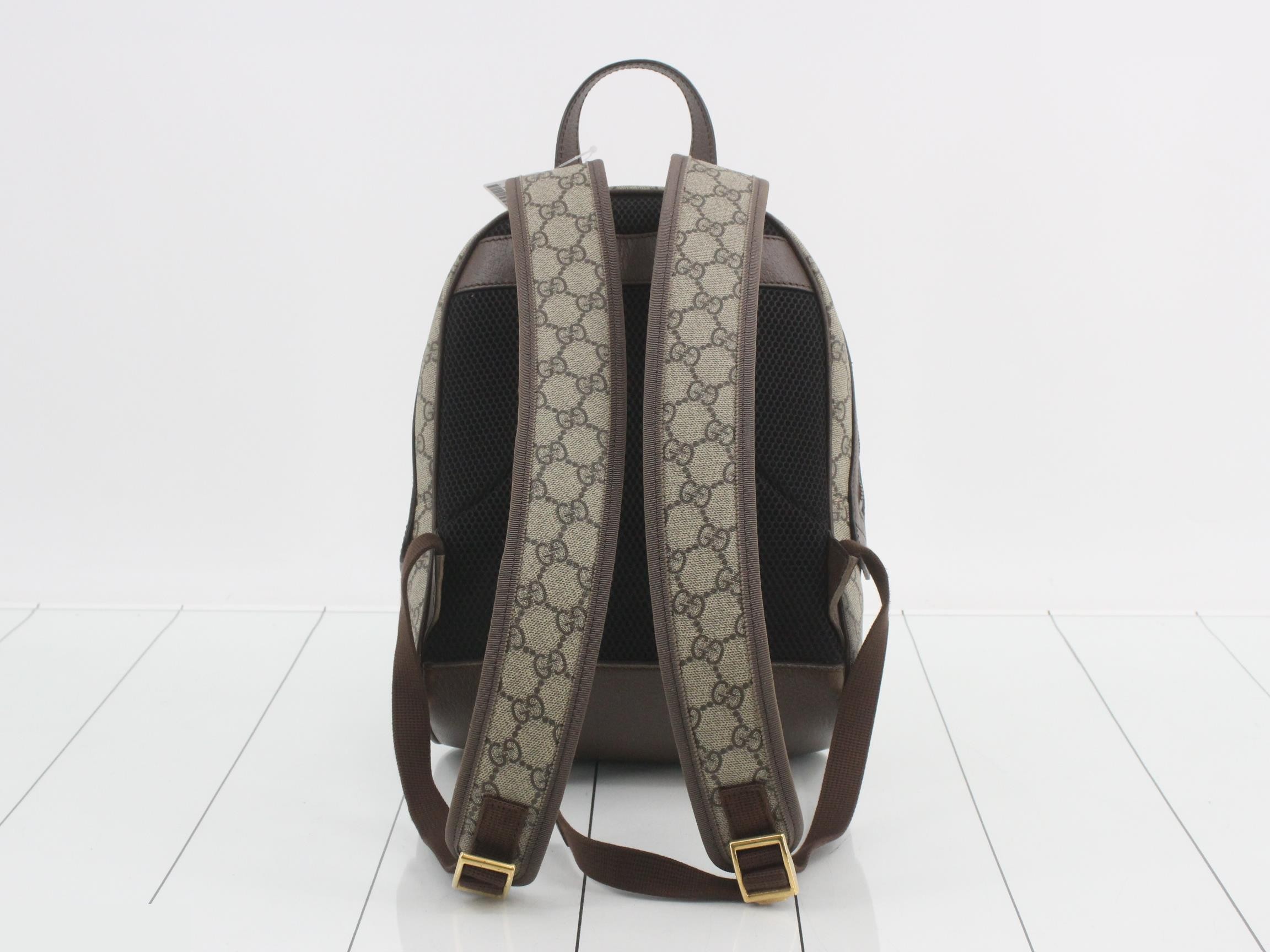 GG Marmont Backpack, PVC/Leather, Brown — view 2