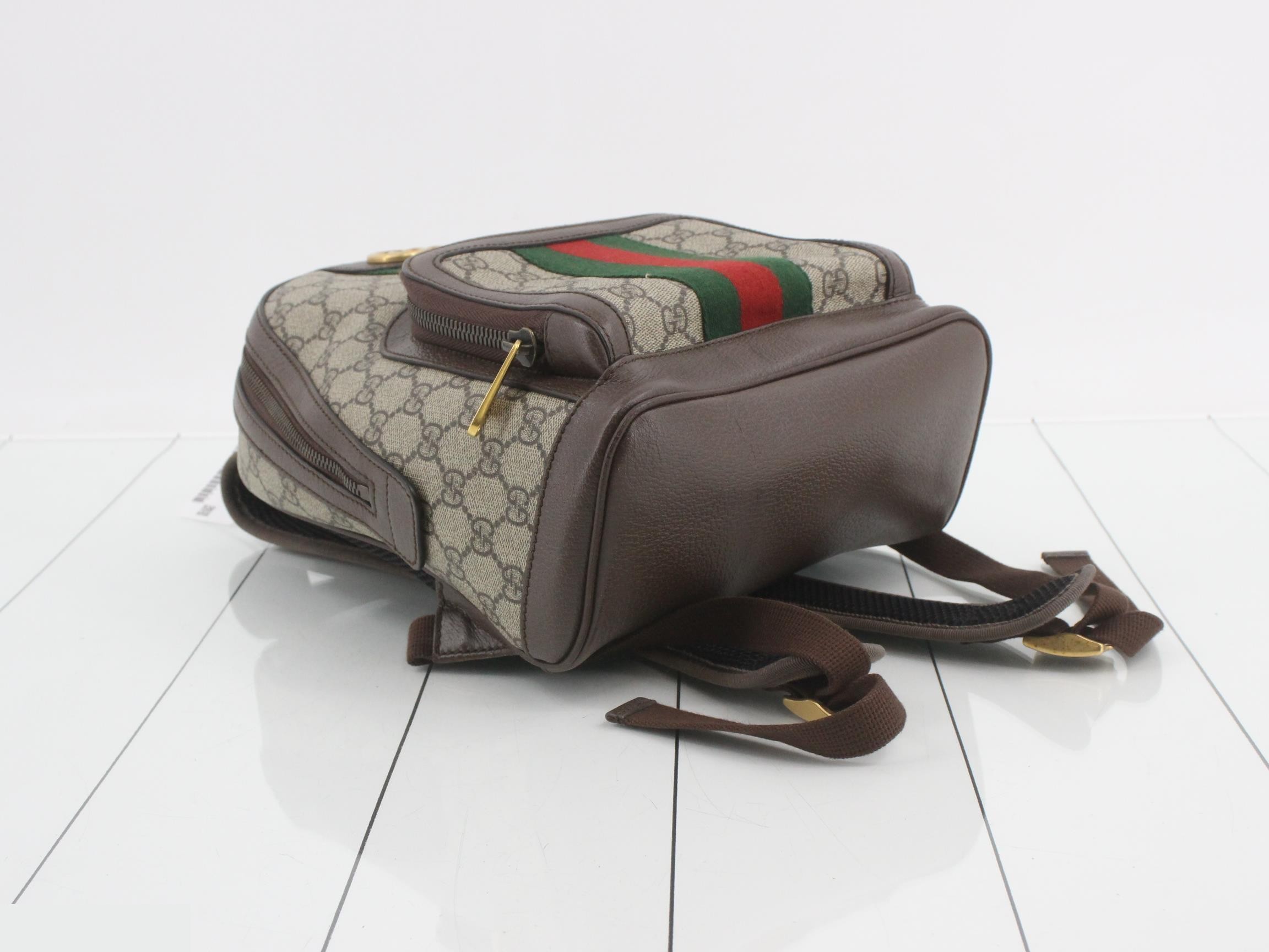 GG Marmont Backpack, PVC/Leather, Brown — view 5