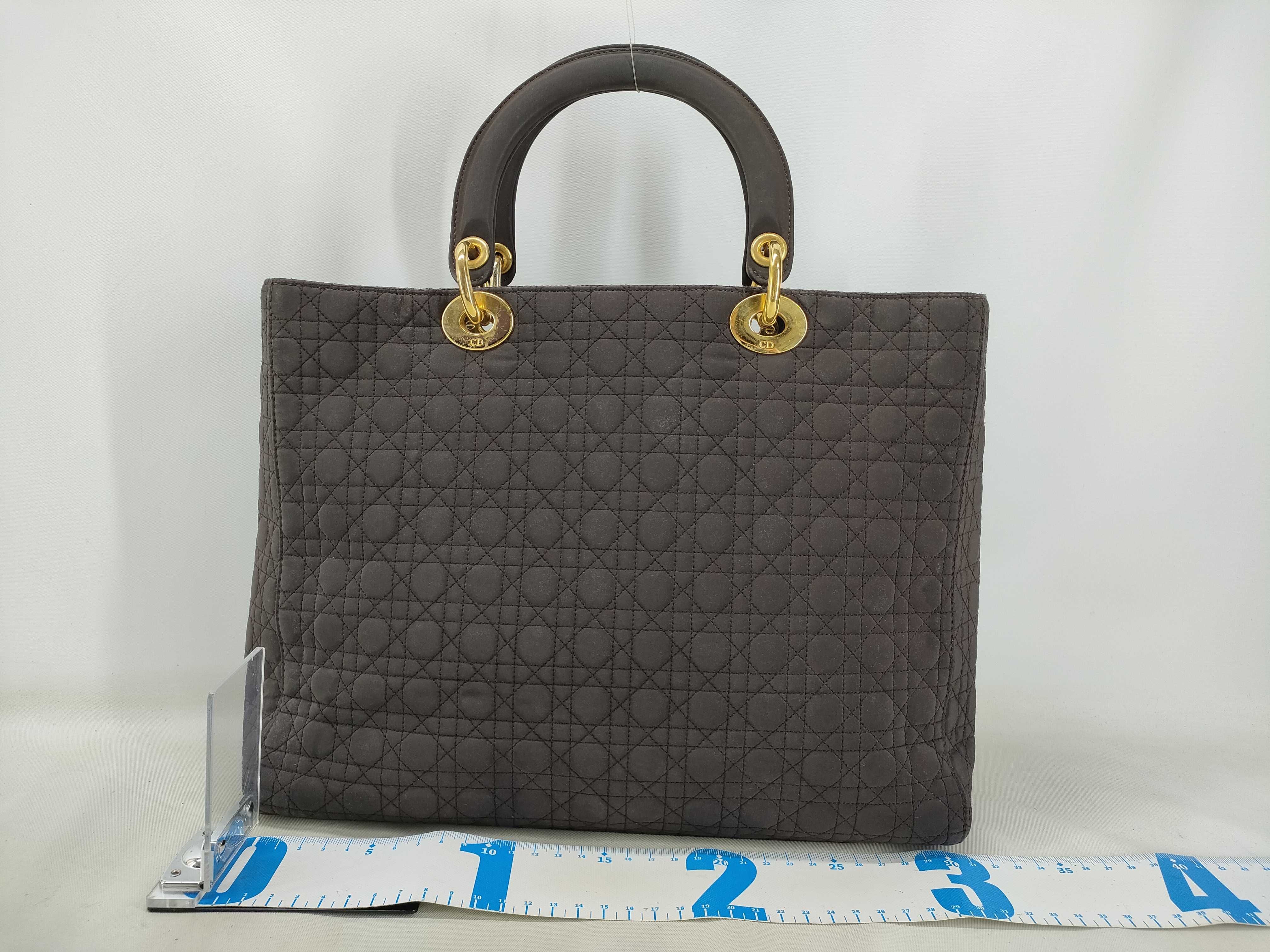 Lady Dior Cannage Handbag Brown Handbag — view 2