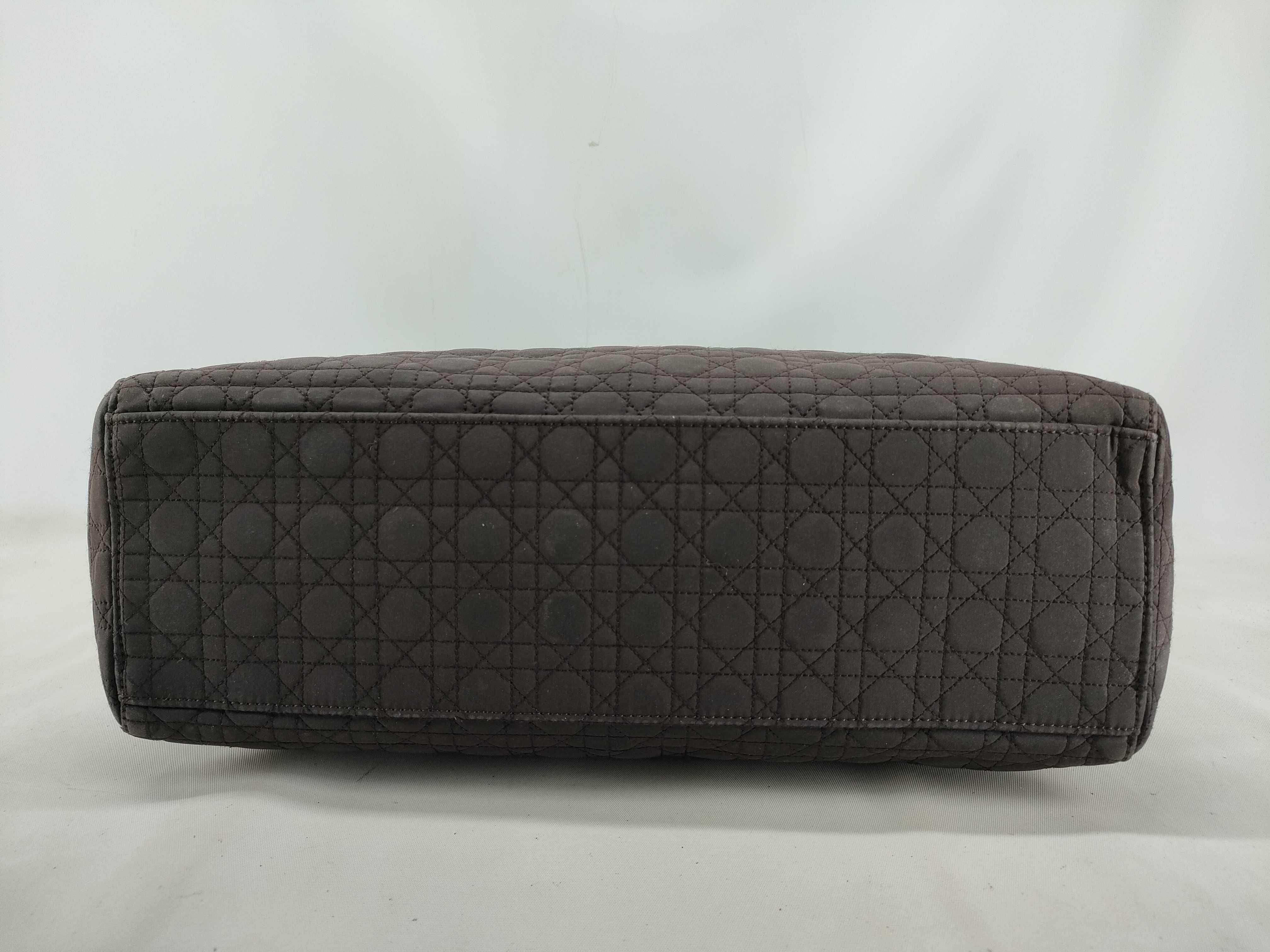 Lady Dior Cannage Handbag Brown Handbag — view 3