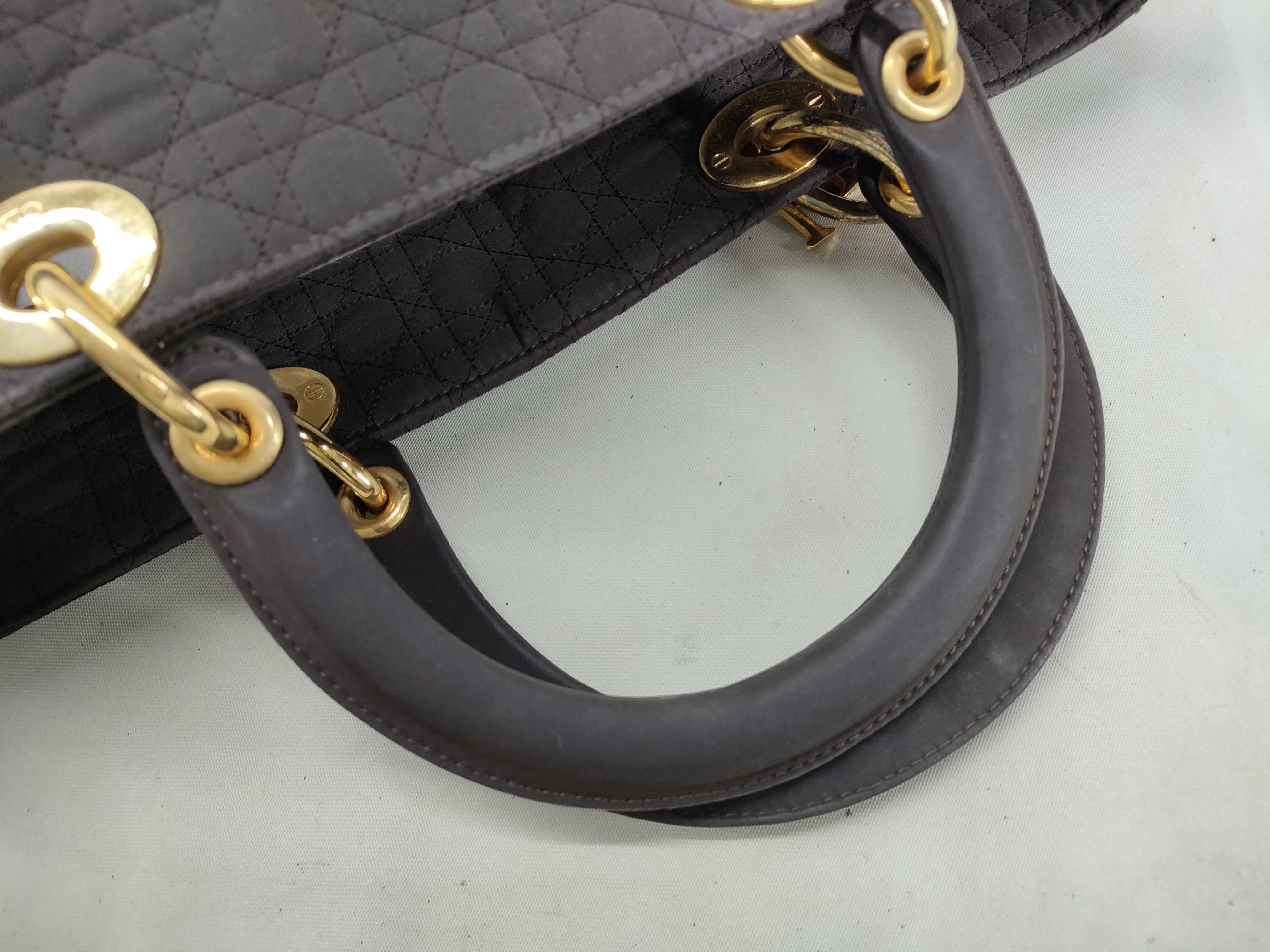 Lady Dior Cannage Handbag Brown Handbag — view 5