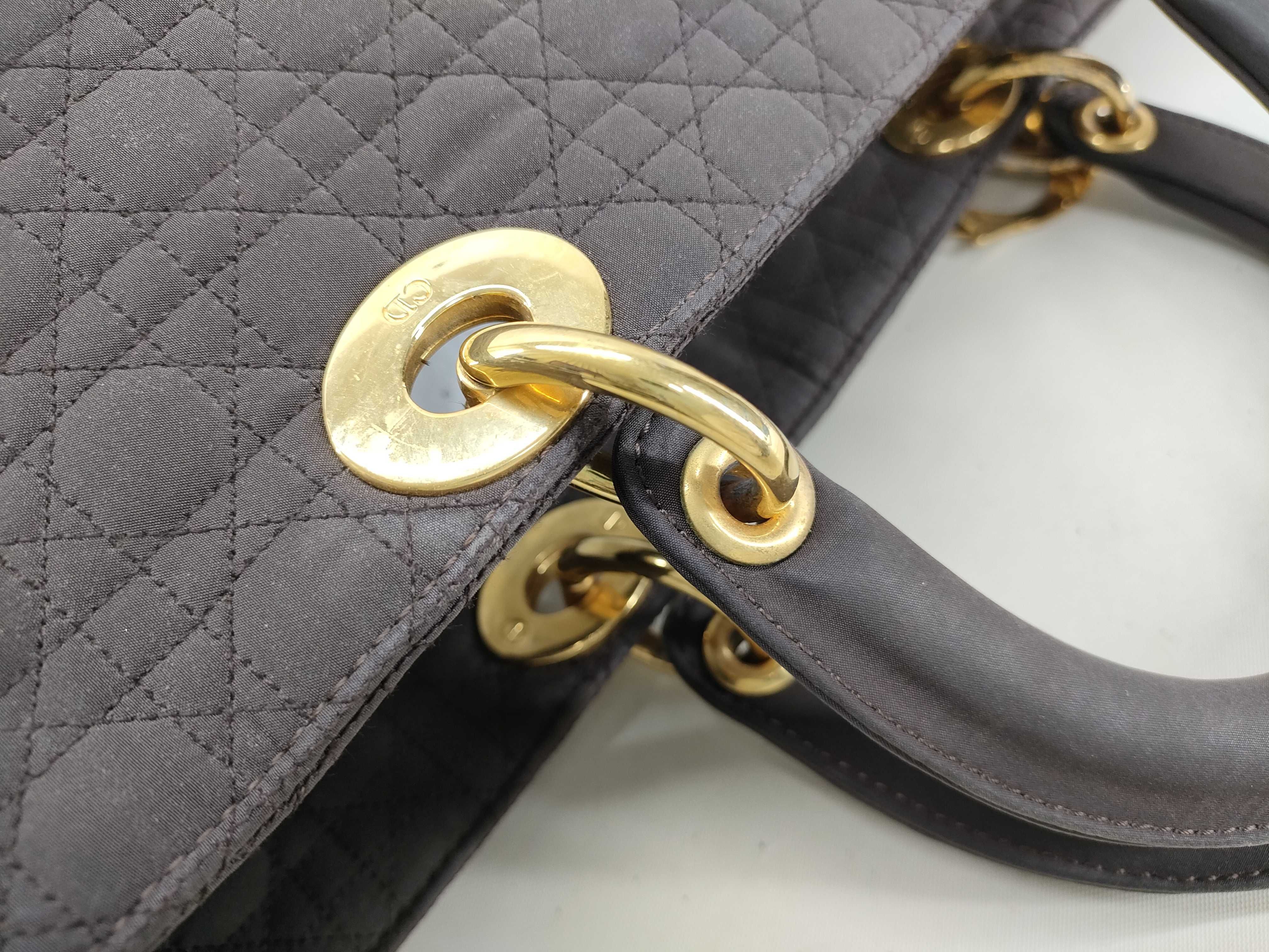 Lady Dior Cannage Handbag Brown Handbag — view 7