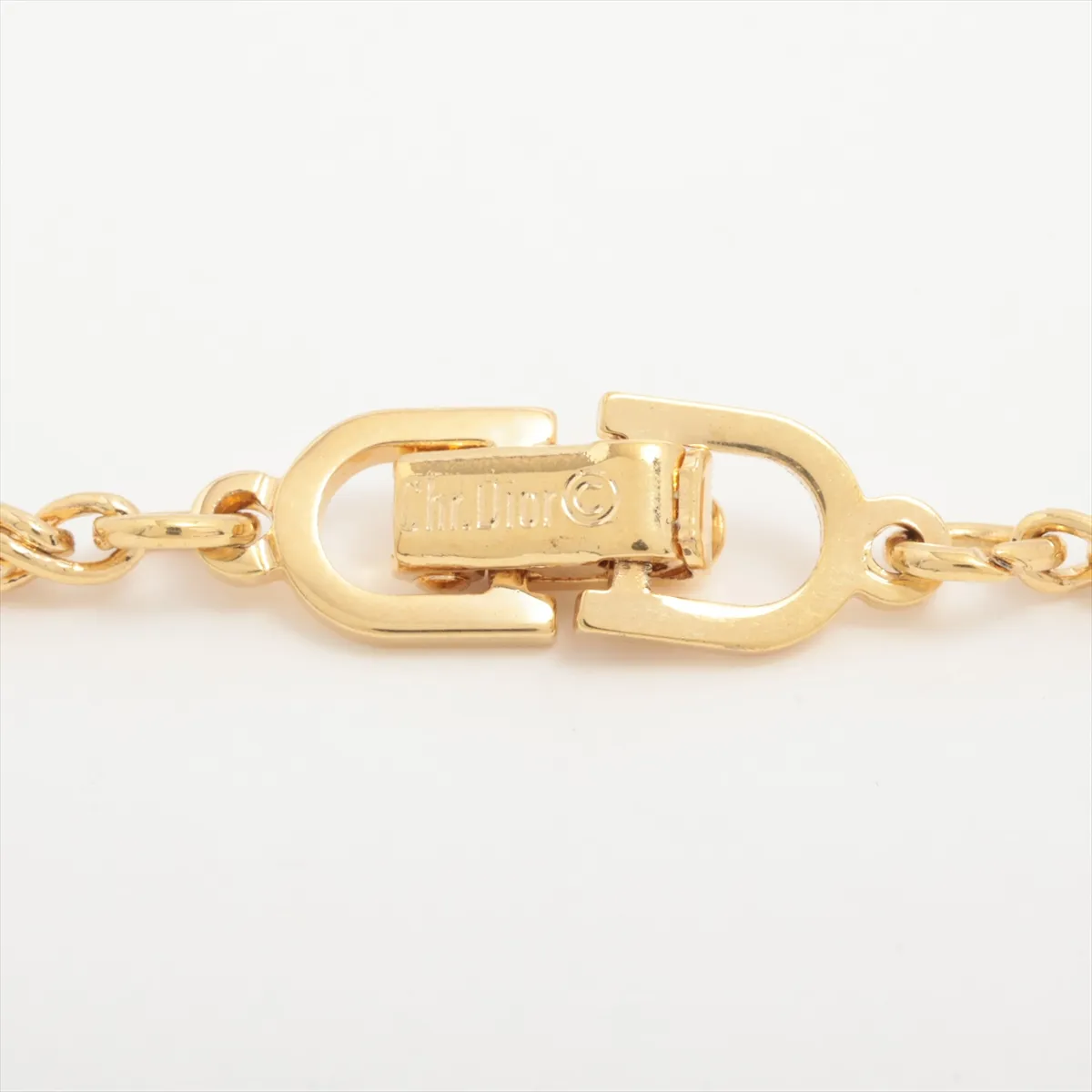 logo long necklace, GP gold, — view 5