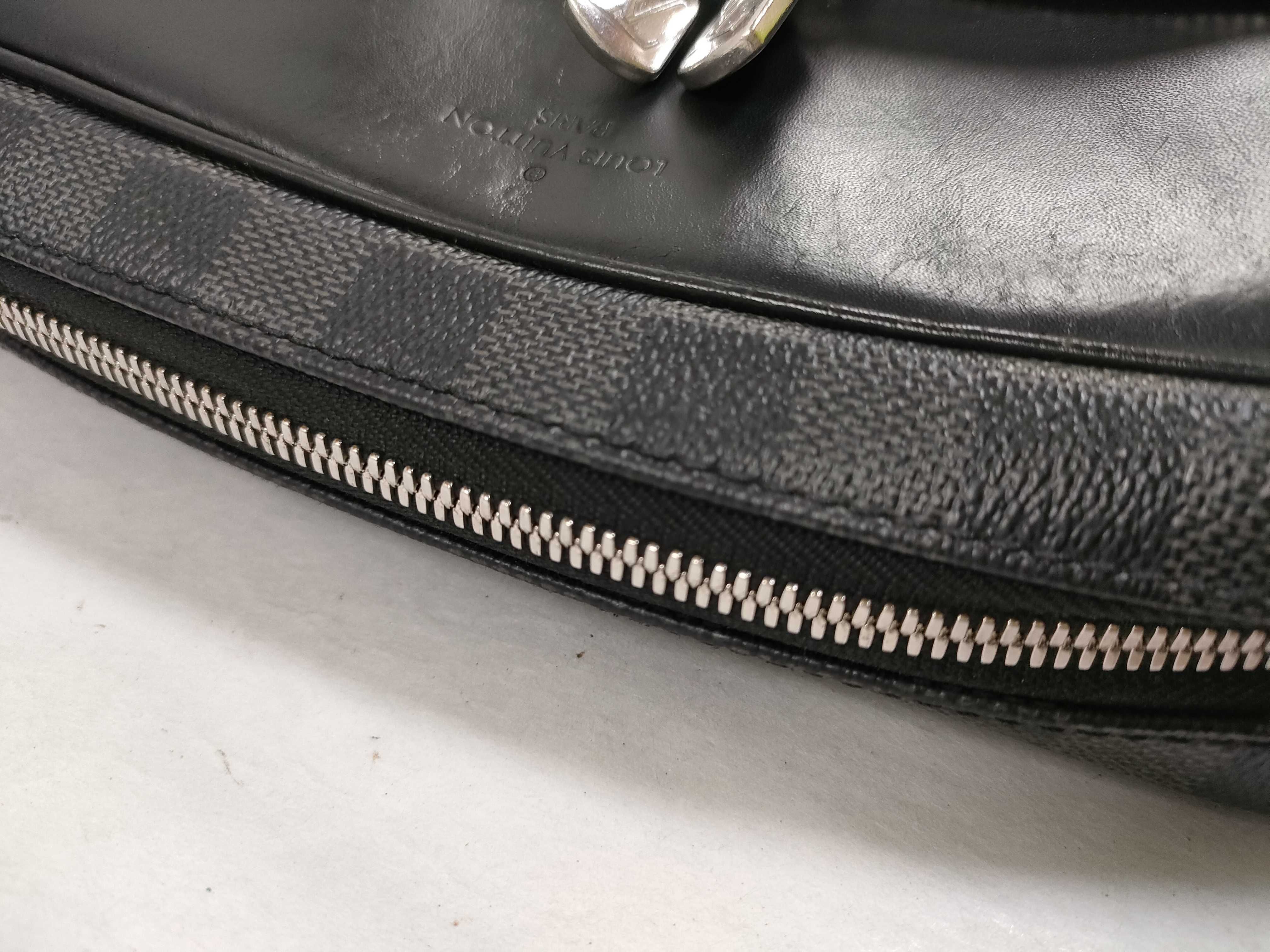 Damier Graphite Dayton PM N41408 CA2128 Black Shoulder Bag — view 6