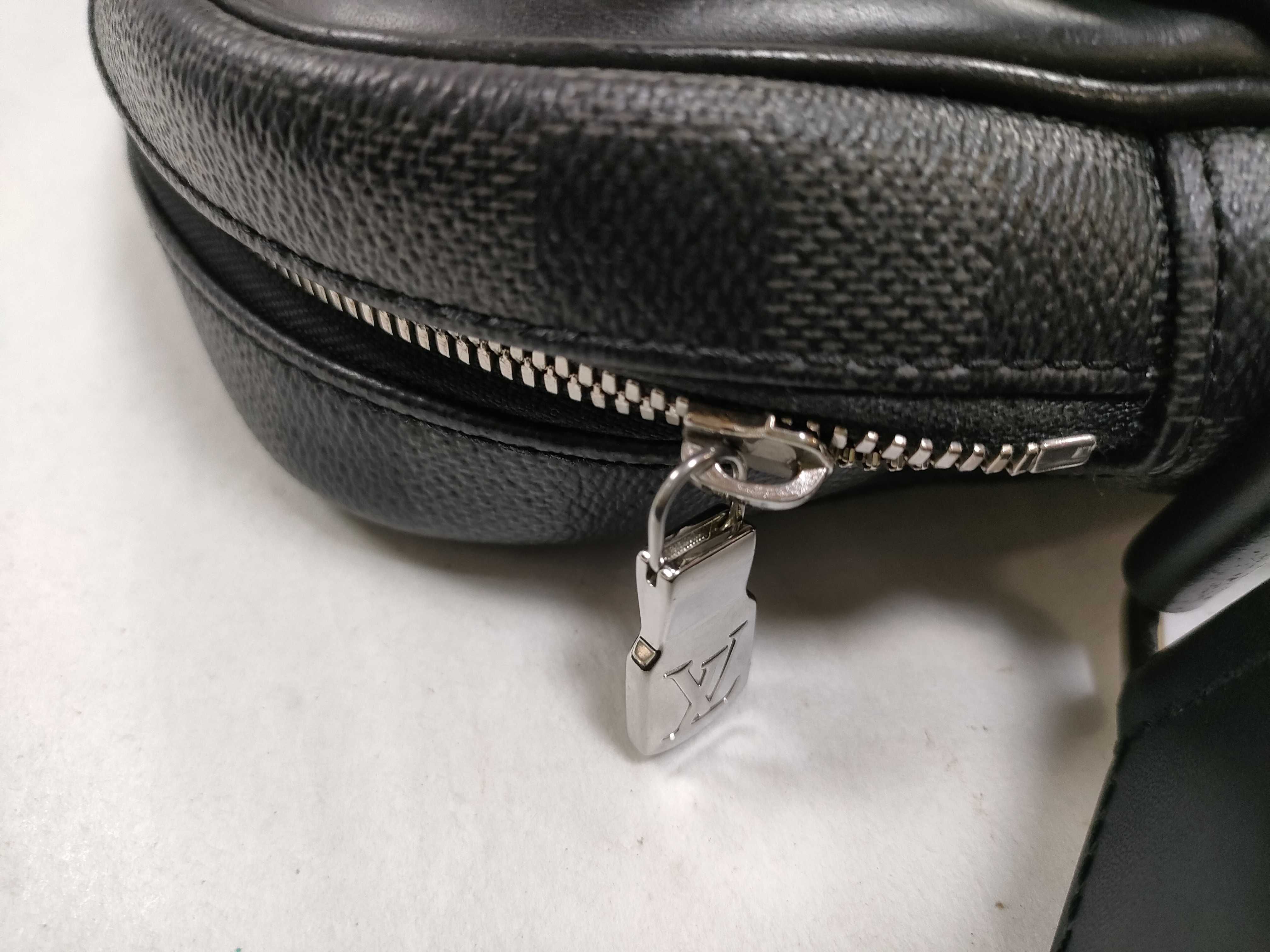 Damier Graphite Dayton PM N41408 CA2128 Black Shoulder Bag — view 7