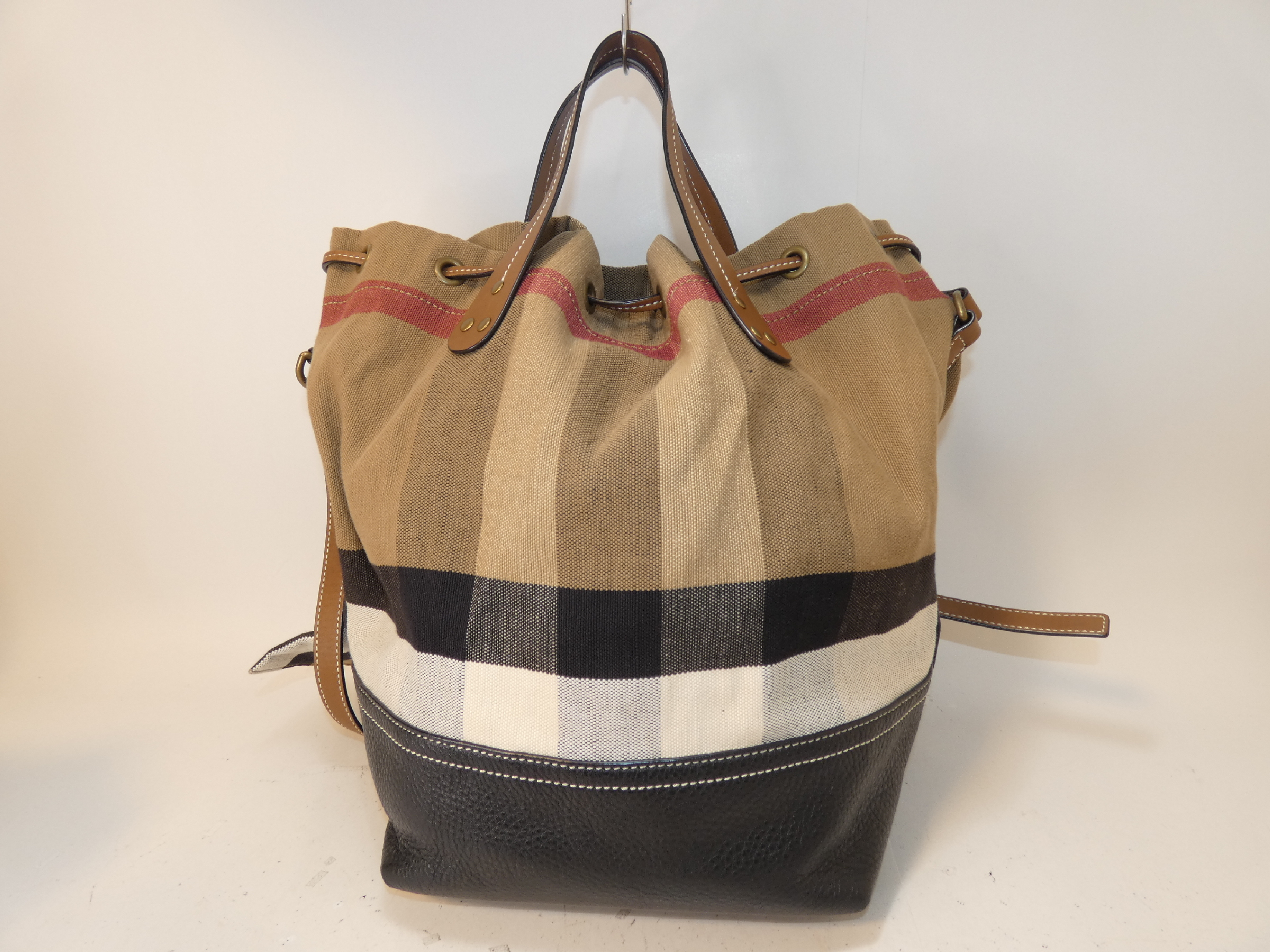 Nova Check Tassel Shoulder Bag with Pouch — view 2