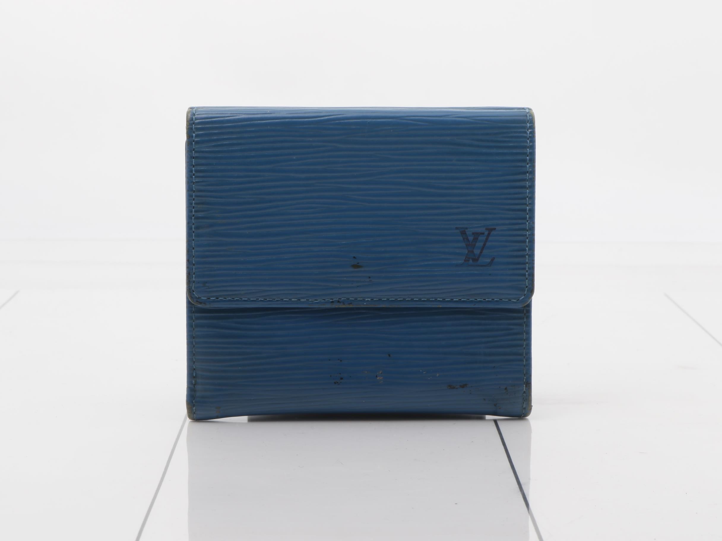 Epi Portemonnaie Billet Carte Credit Toledo Blue Wallet