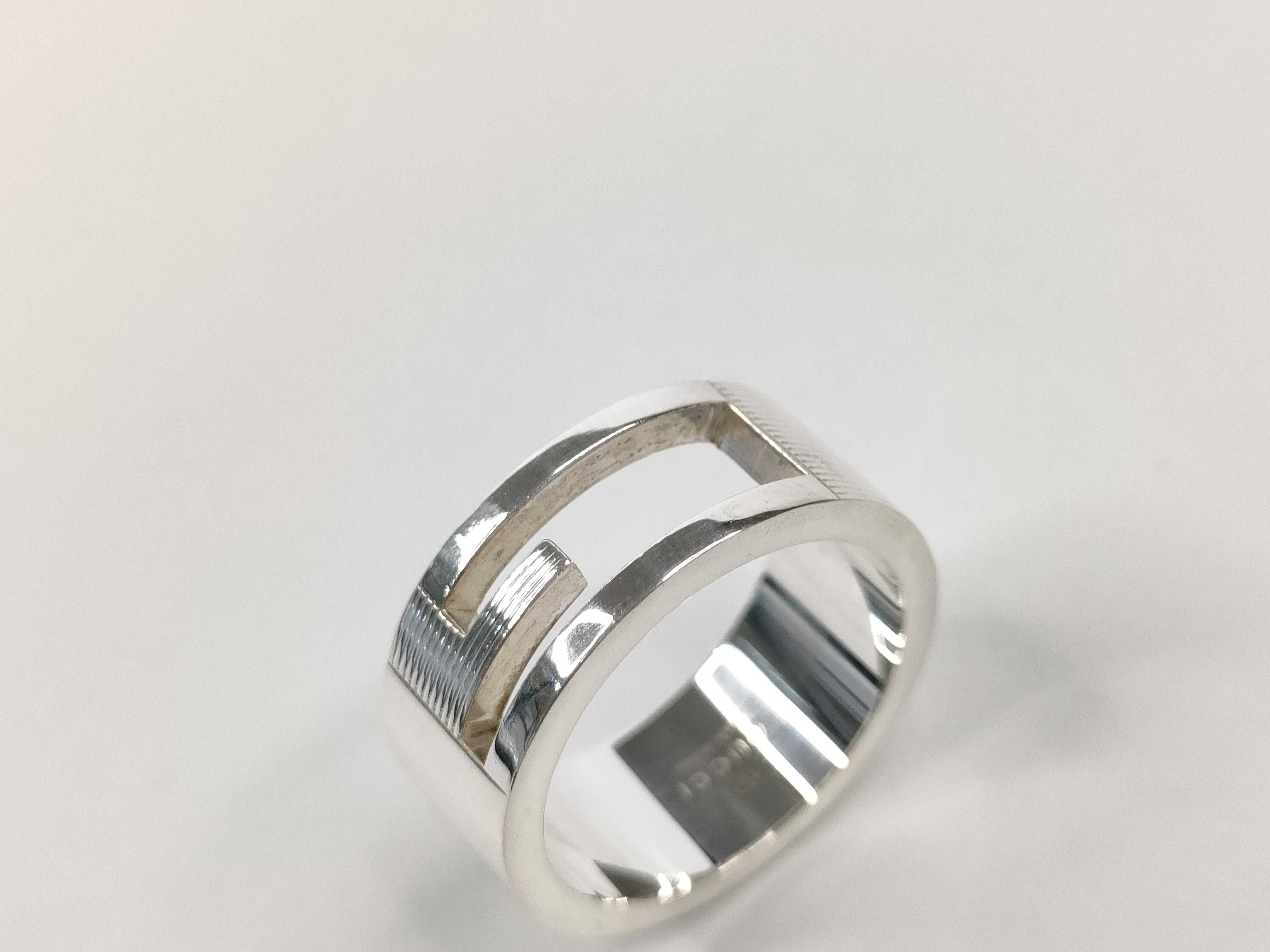 ring, branded G cutout G, 925 sterling silver, size 11, 8g. — view 7