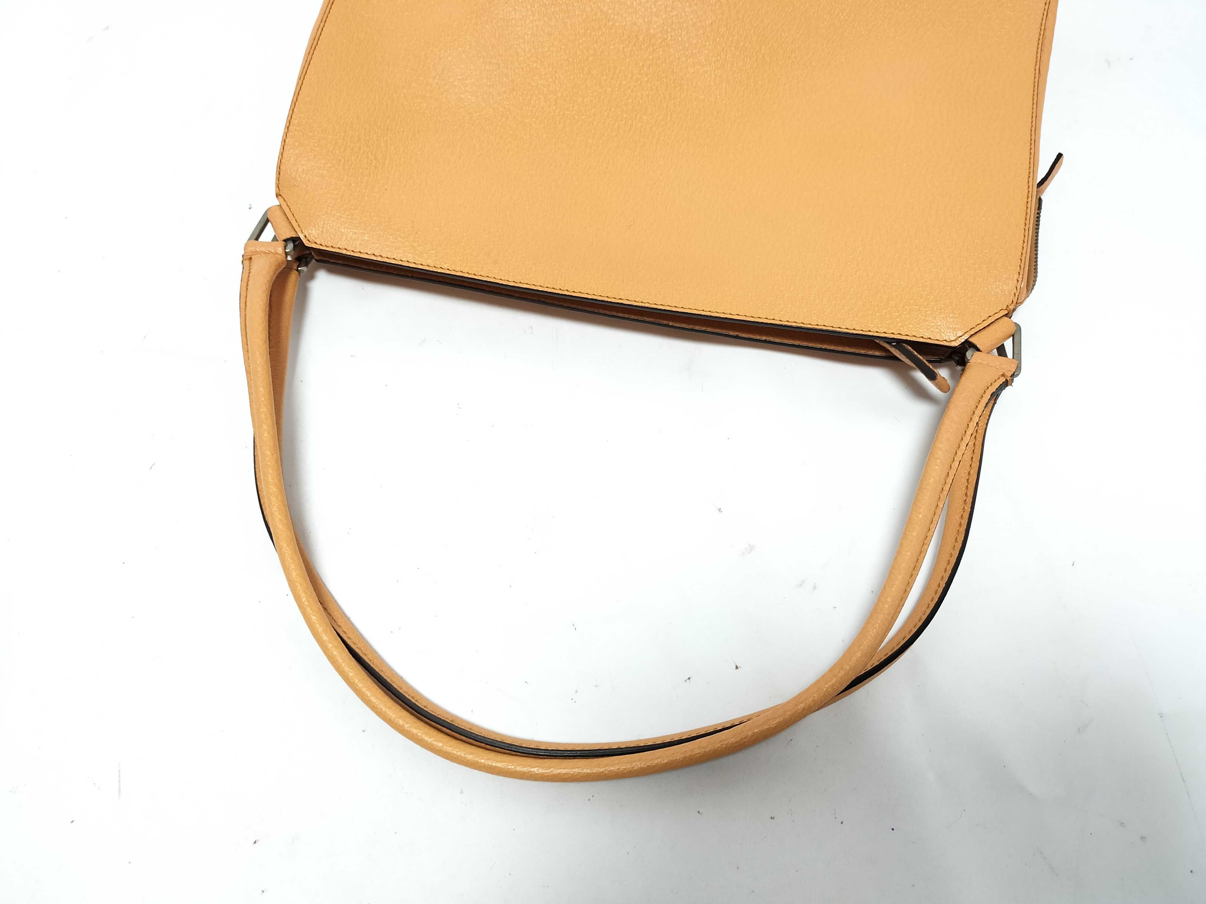 Leather Tote Bag Orange Tote Bag — view 3