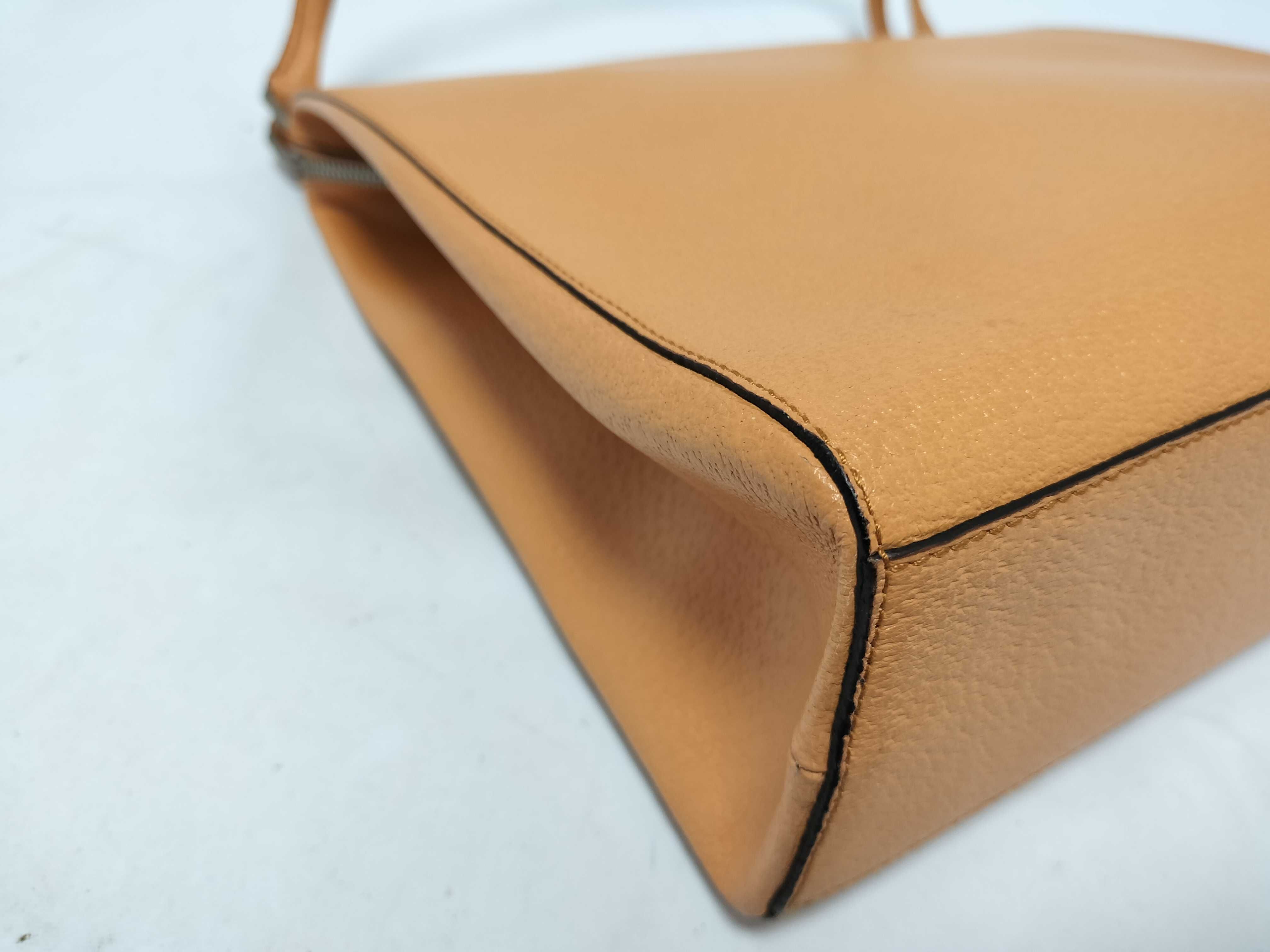Leather Tote Bag Orange Tote Bag — view 8