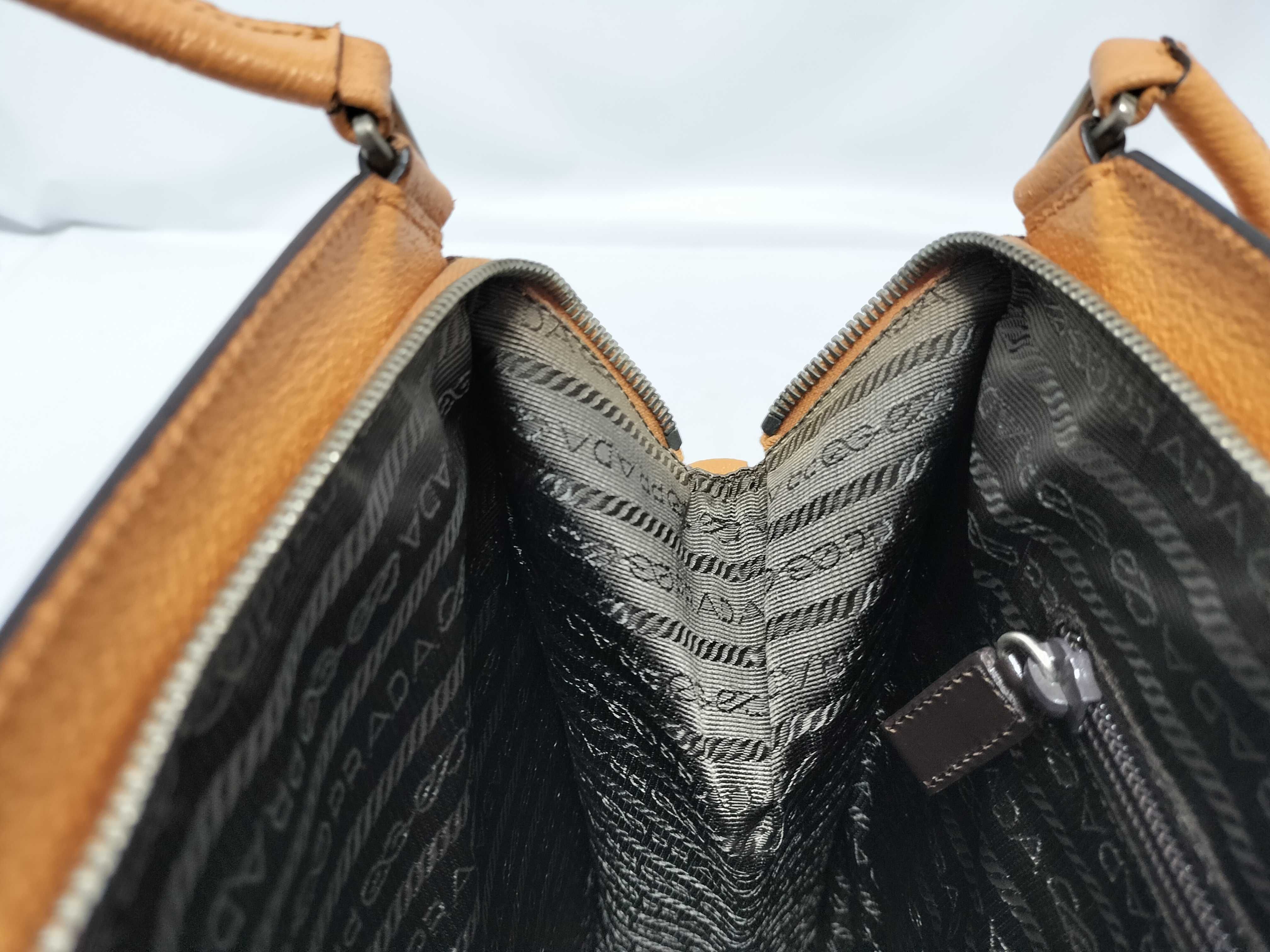 Leather Tote Bag Orange Tote Bag — view 10