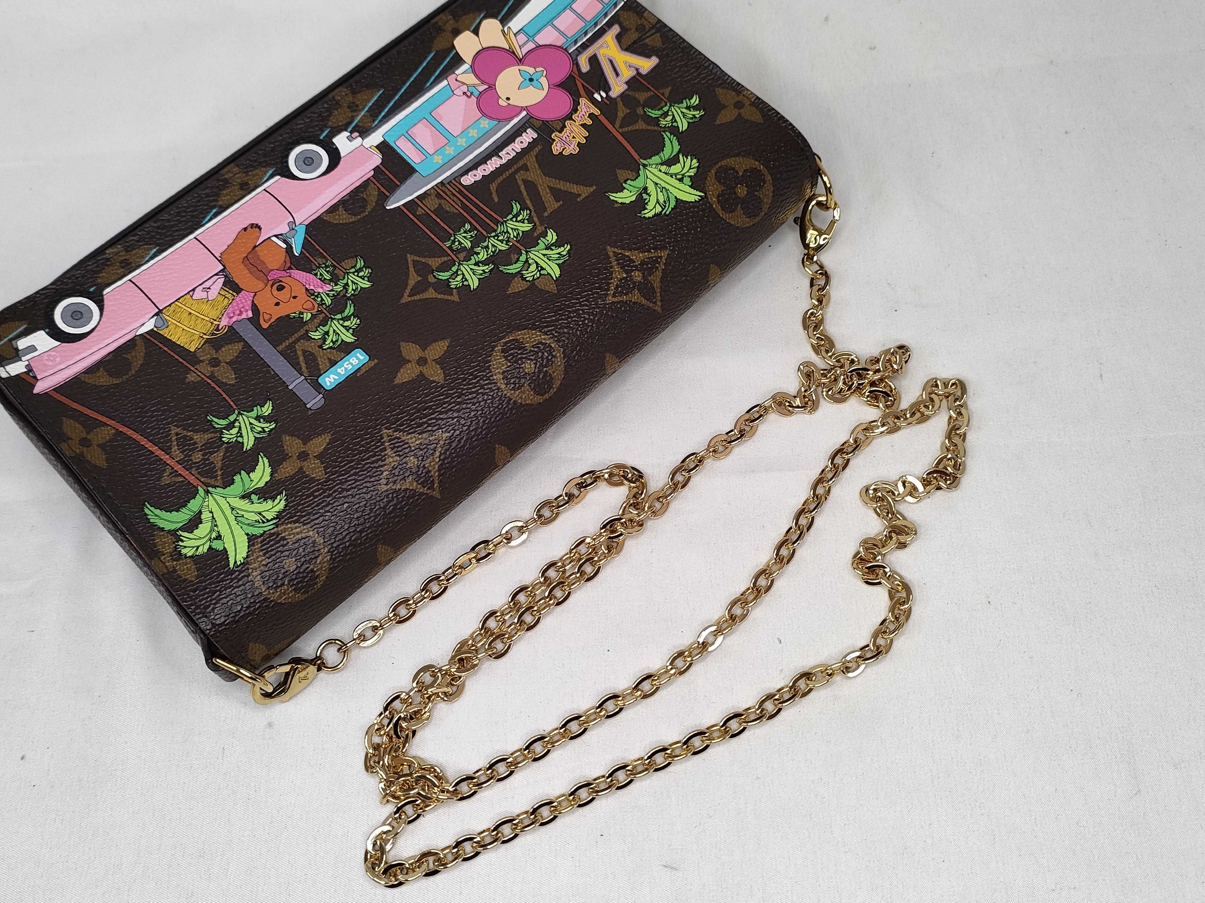 Monogram Louis Vuitton M80859 Monogram Pochette Felicie Shoulder Bag — view 3
