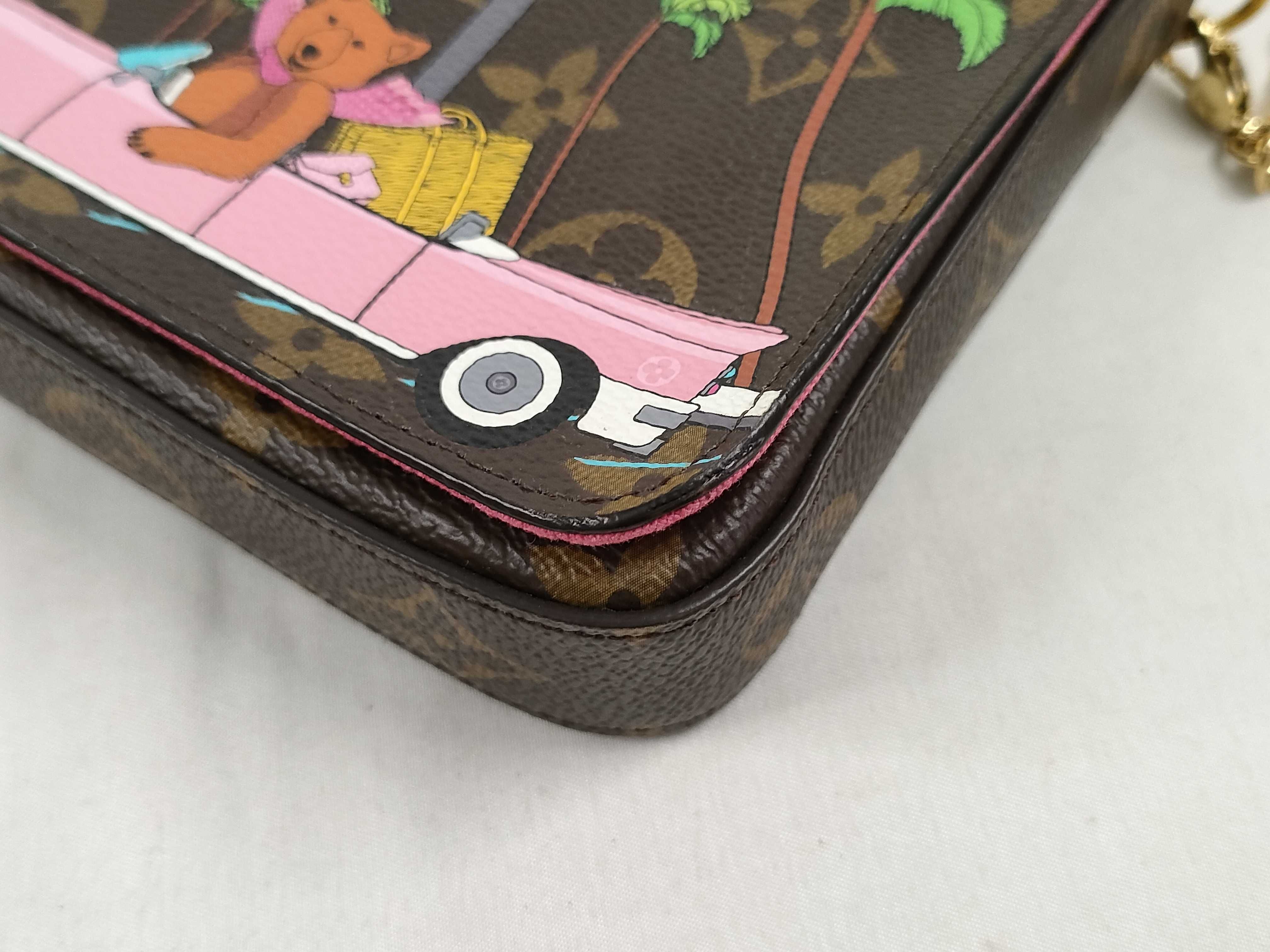 Monogram Louis Vuitton M80859 Monogram Pochette Felicie Shoulder Bag — view 6