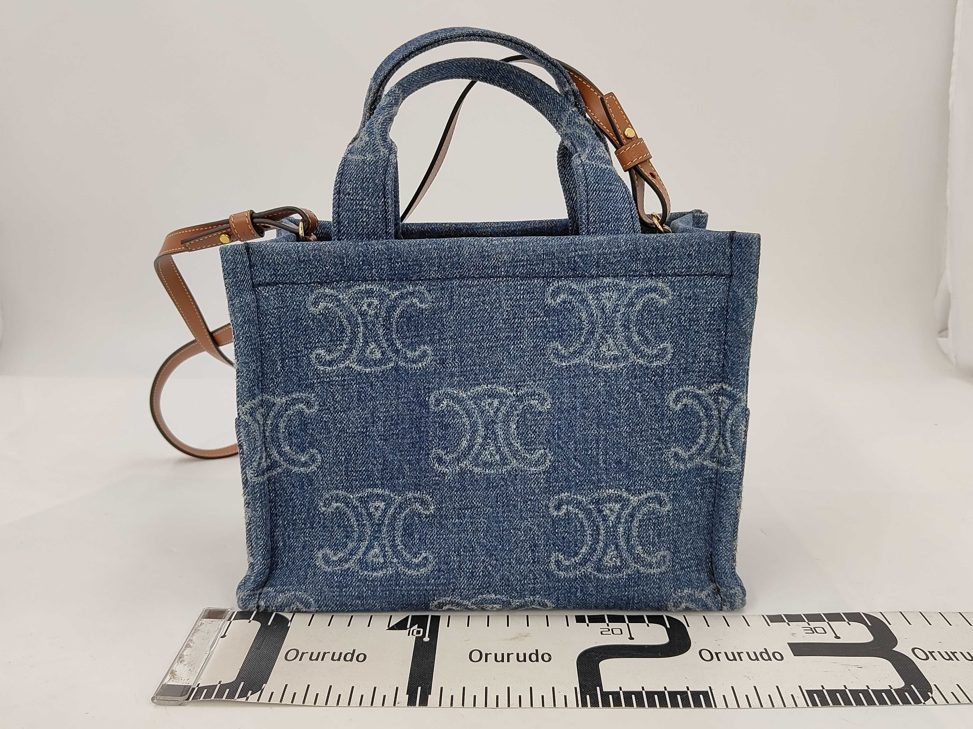 Cabatice Small Denim Tote Bag Handbag — view 2