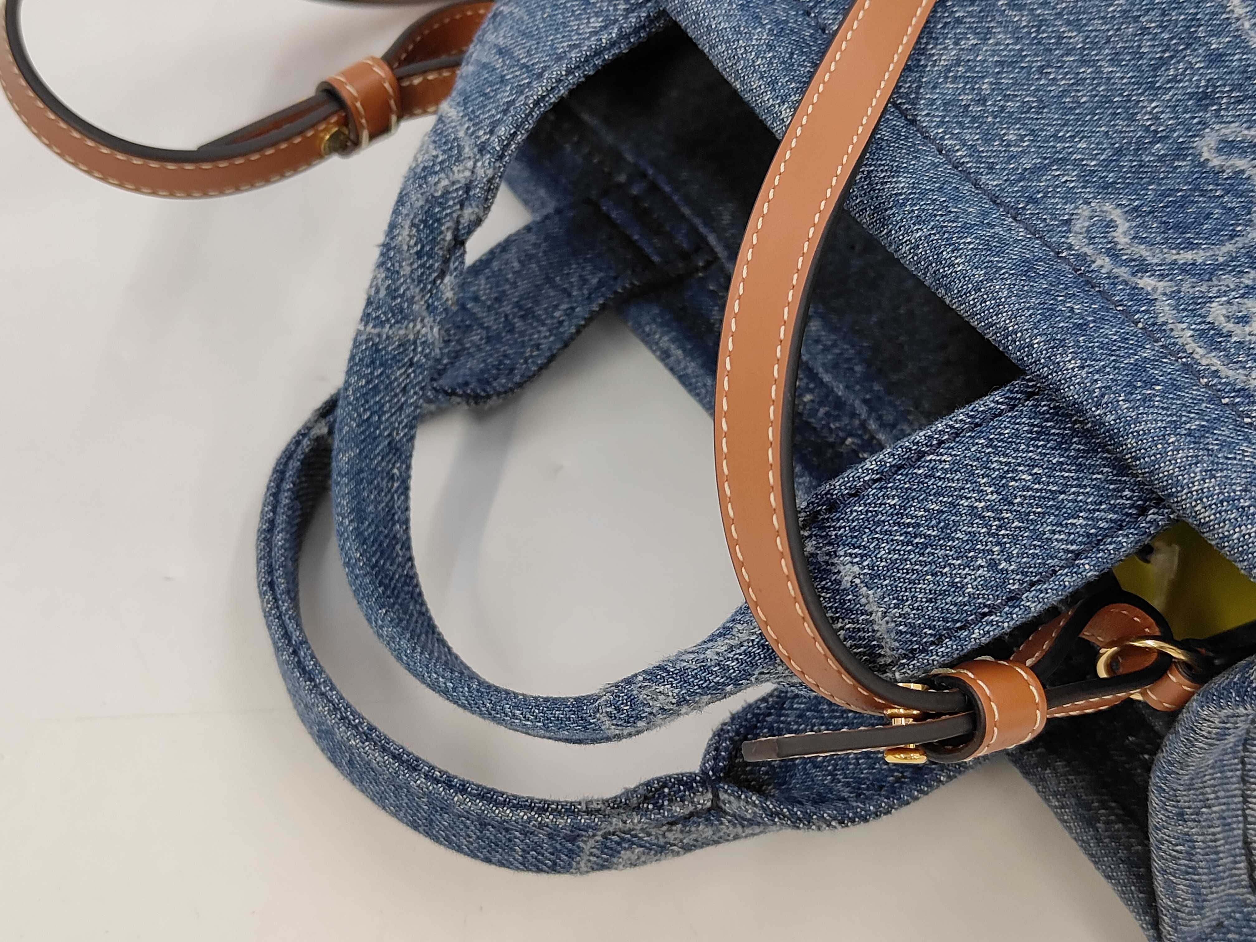 Cabatice Small Denim Tote Bag Handbag — view 12