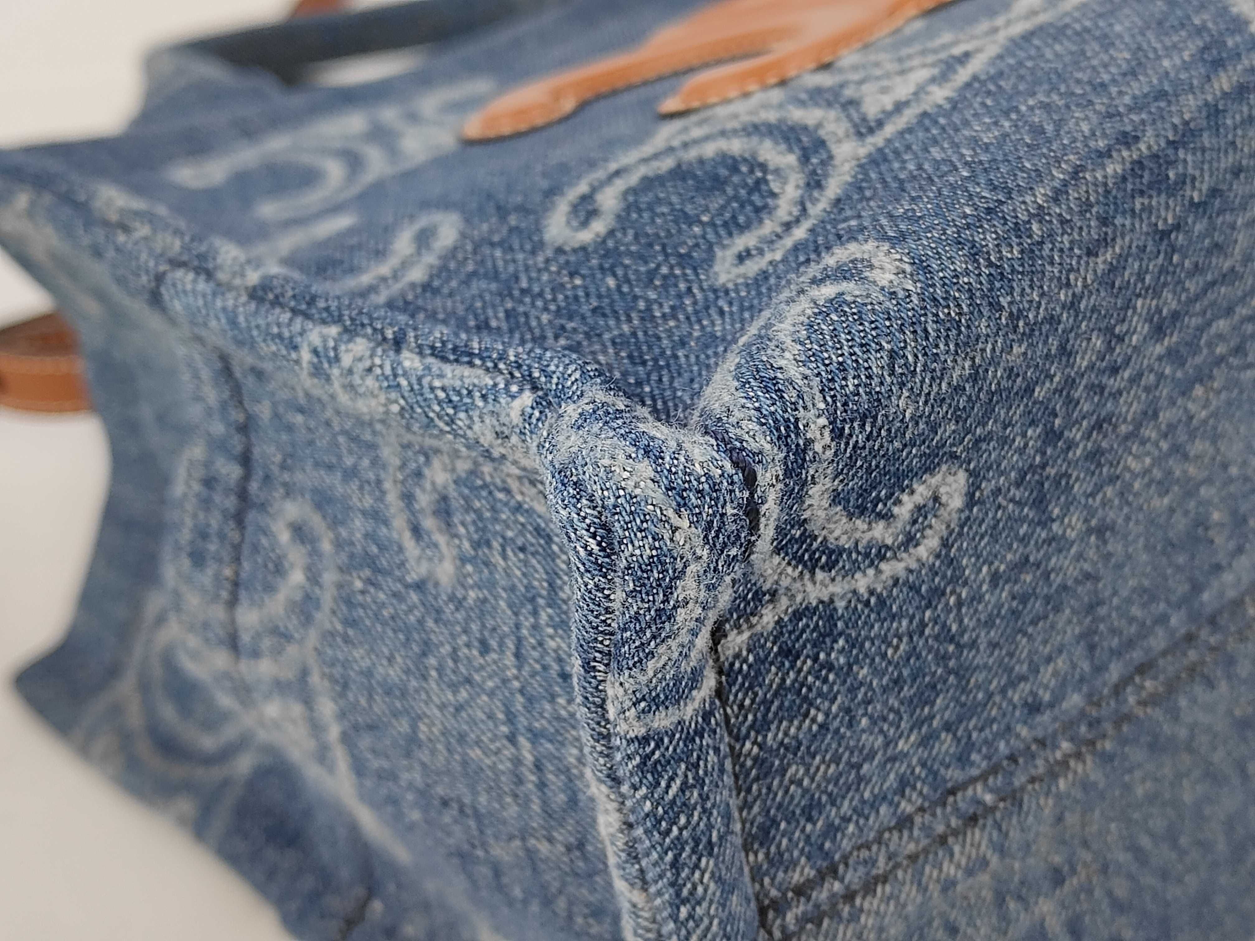 Cabatice Small Denim Tote Bag Handbag — view 6