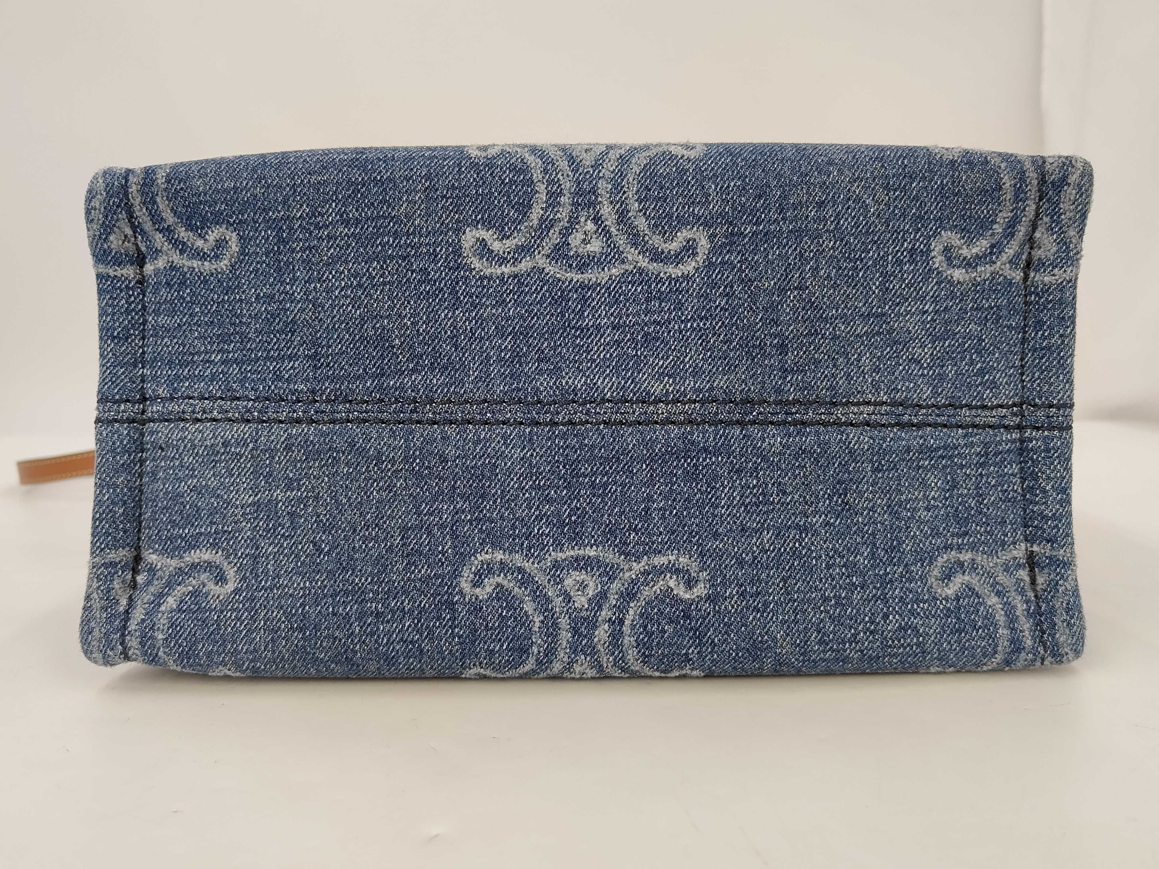 Cabatice Small Denim Tote Bag Handbag — view 7