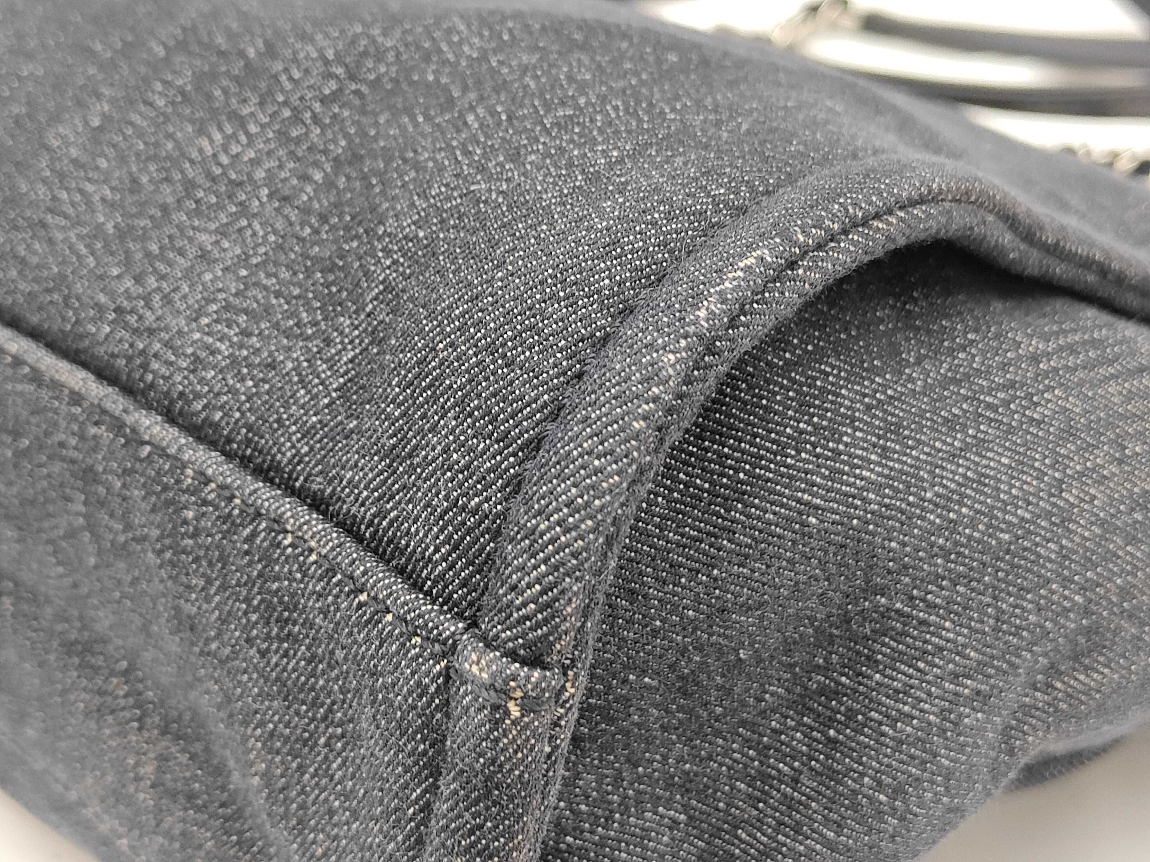 HK- Deauville 33cm Denim Blue Shoulder Bag (No sticker) Tote Bag — view 4