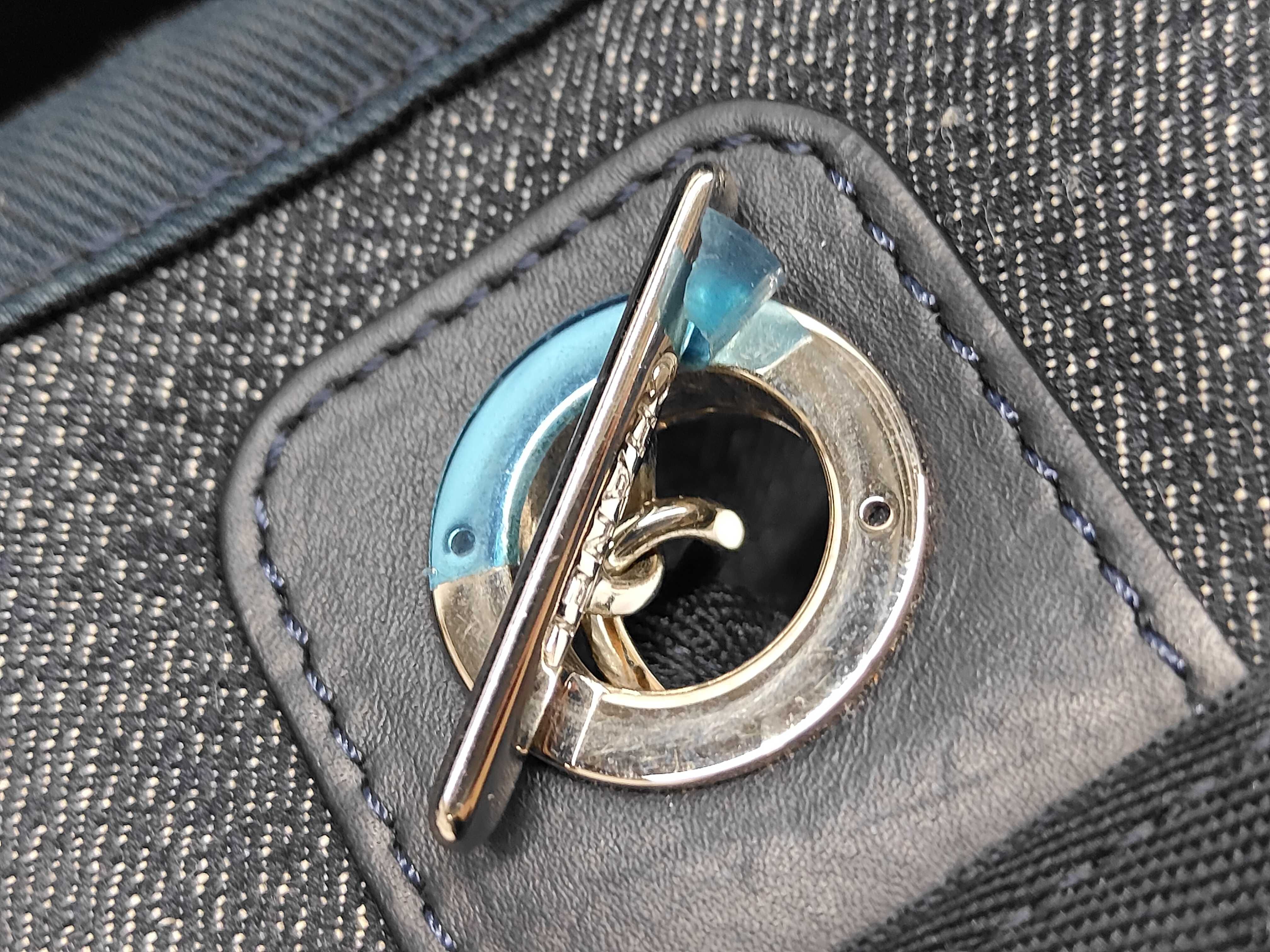 HK- Deauville 33cm Denim Blue Shoulder Bag (No sticker) Tote Bag — view 9