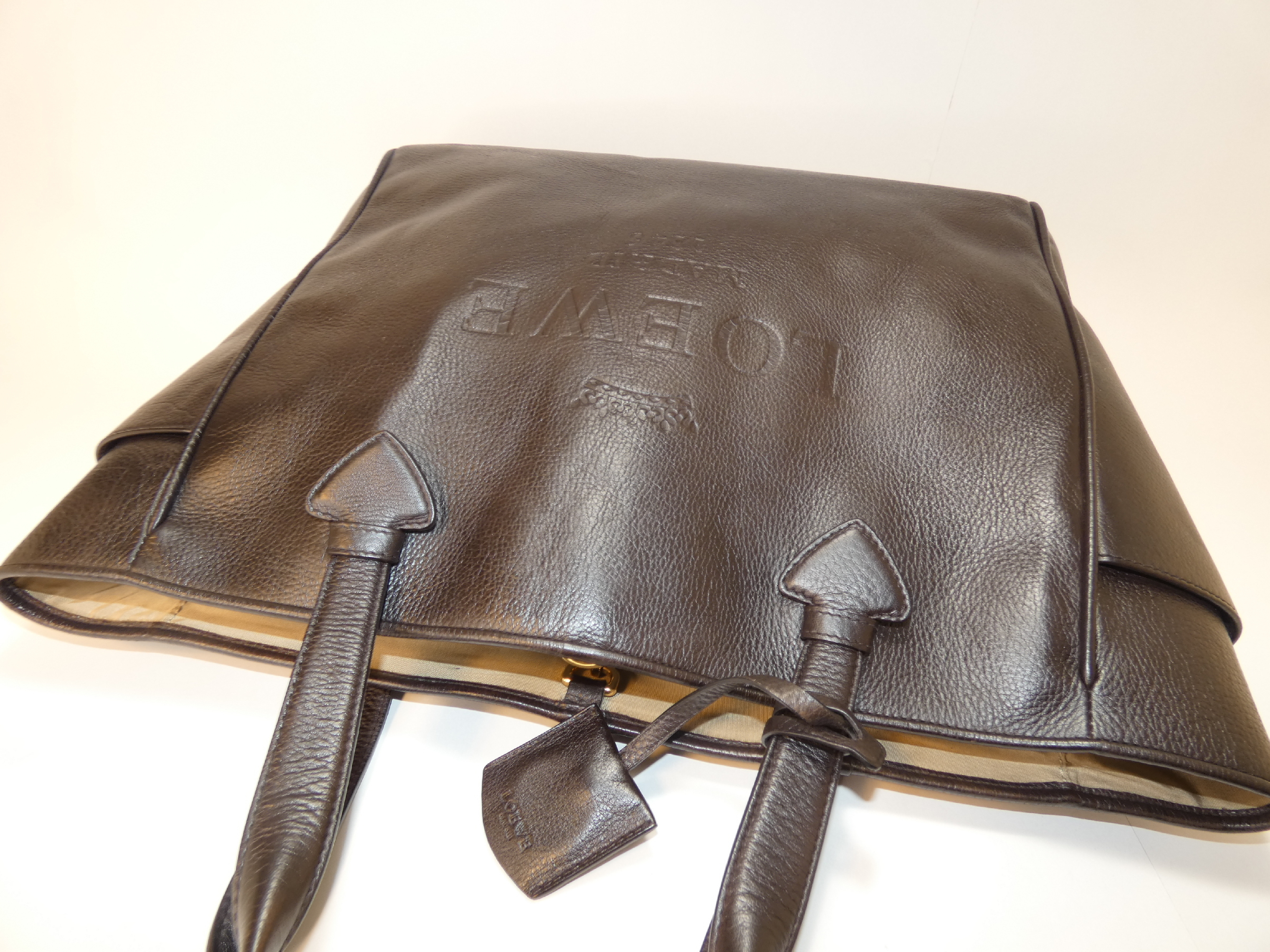 Heritage Leather Dark Brown Hand Tote Bag — view 3