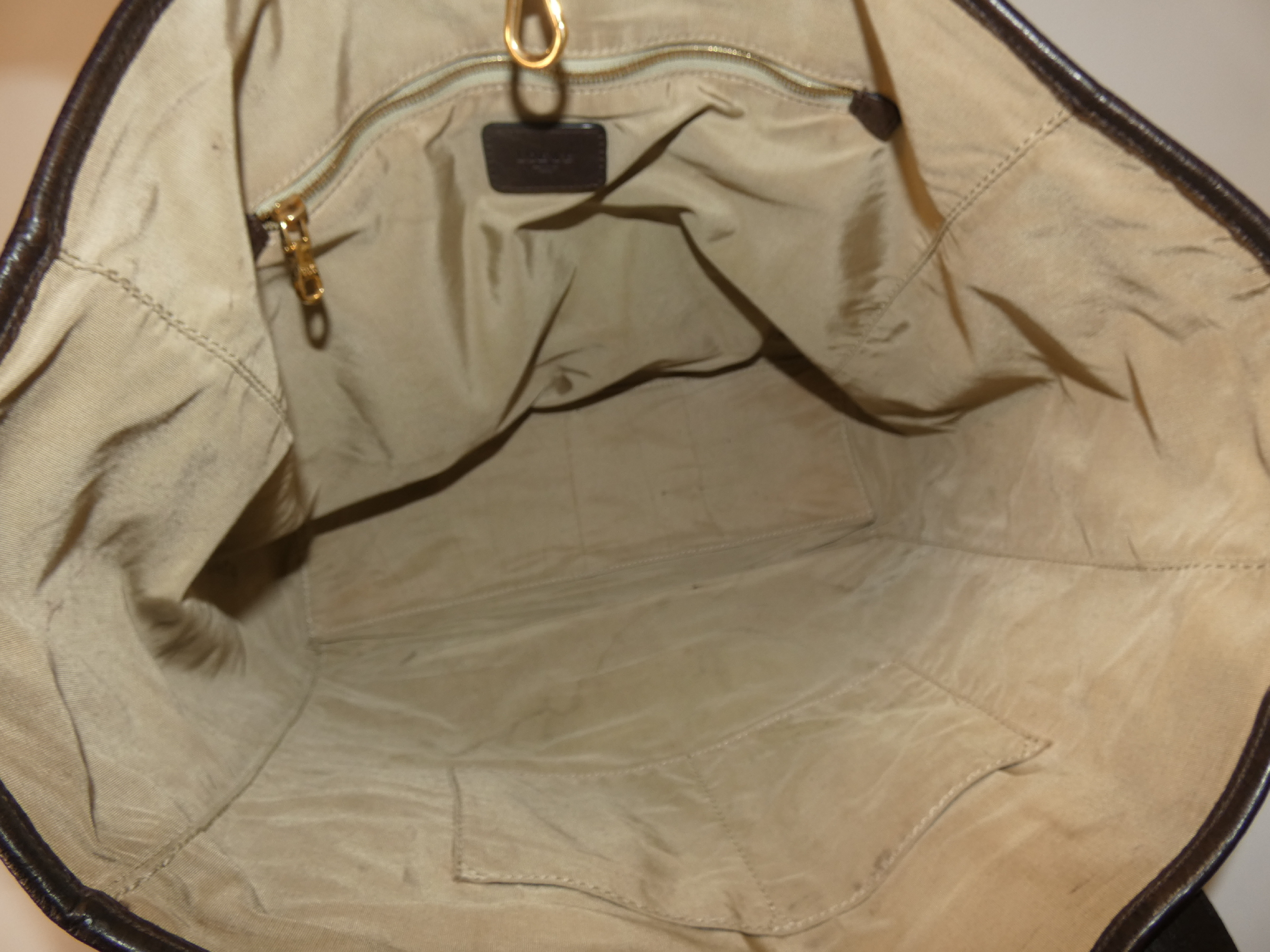 Heritage Leather Dark Brown Hand Tote Bag — view 8