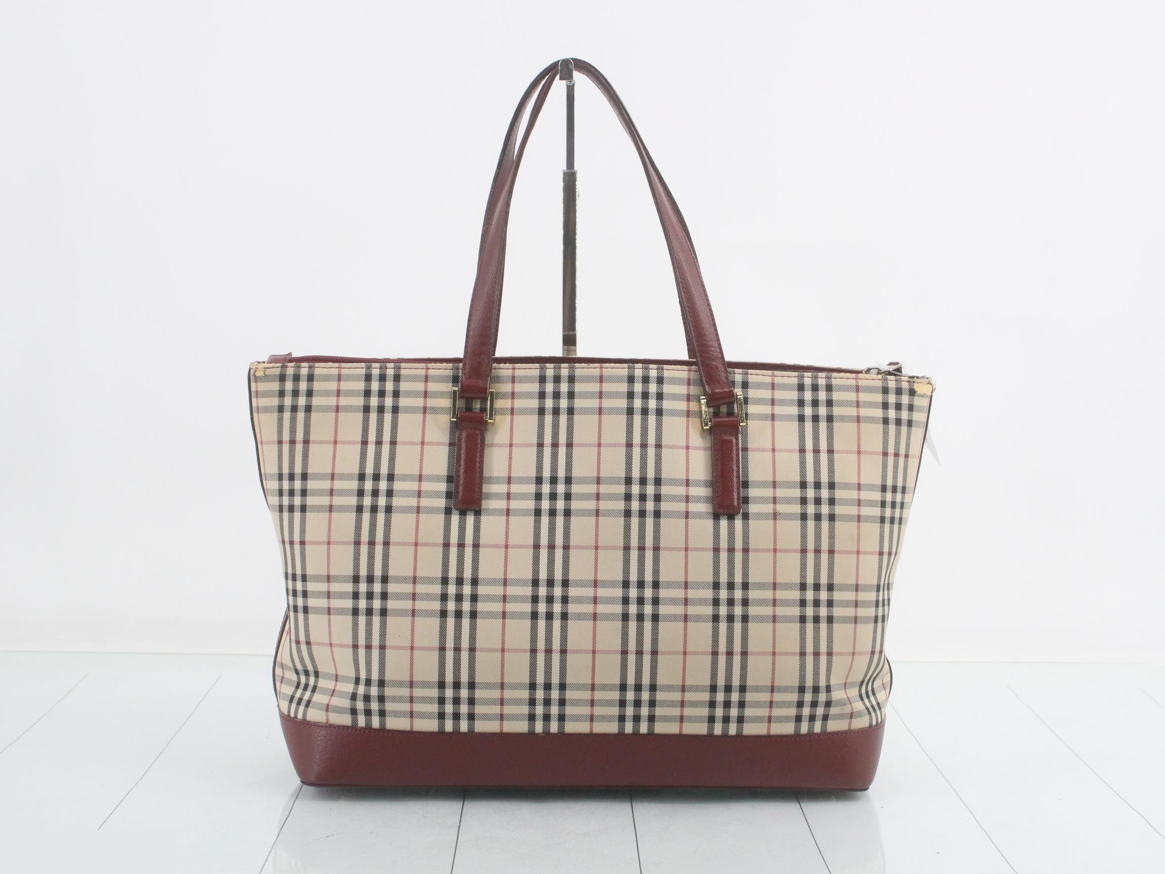 Nova check tote bag — view 2