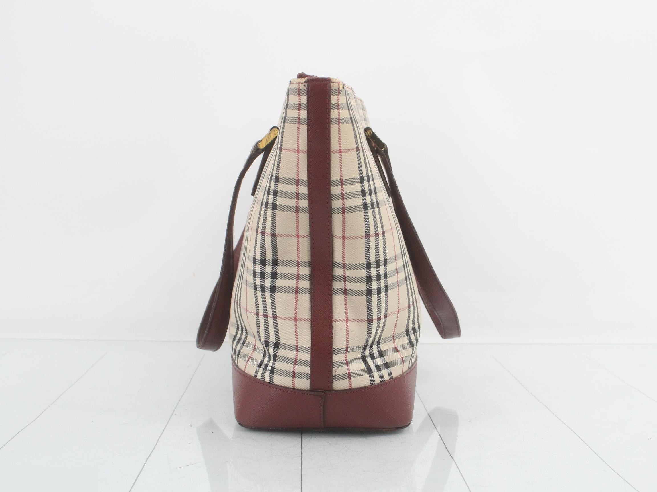 Nova check tote bag — view 3