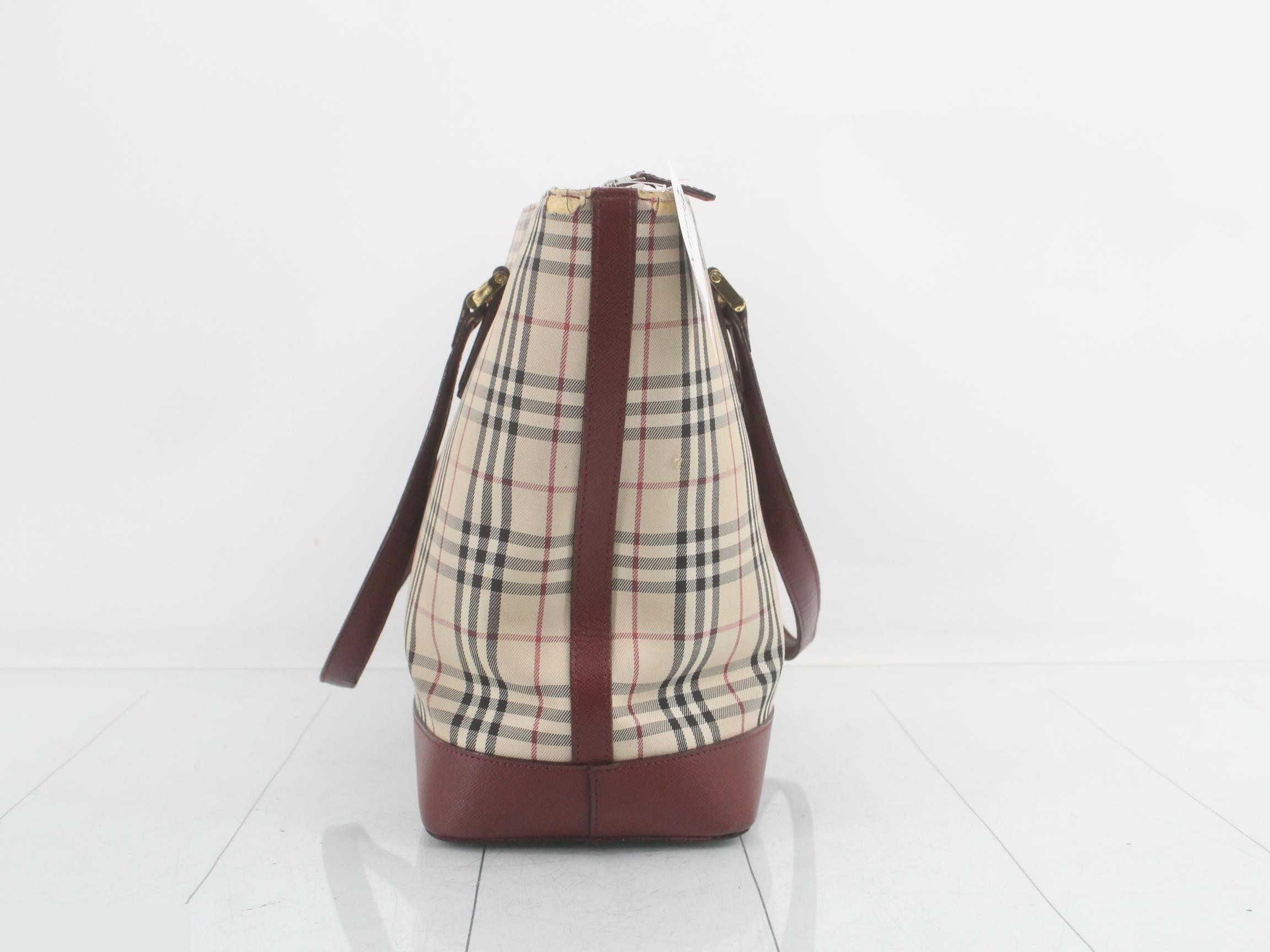 Nova check tote bag — view 4