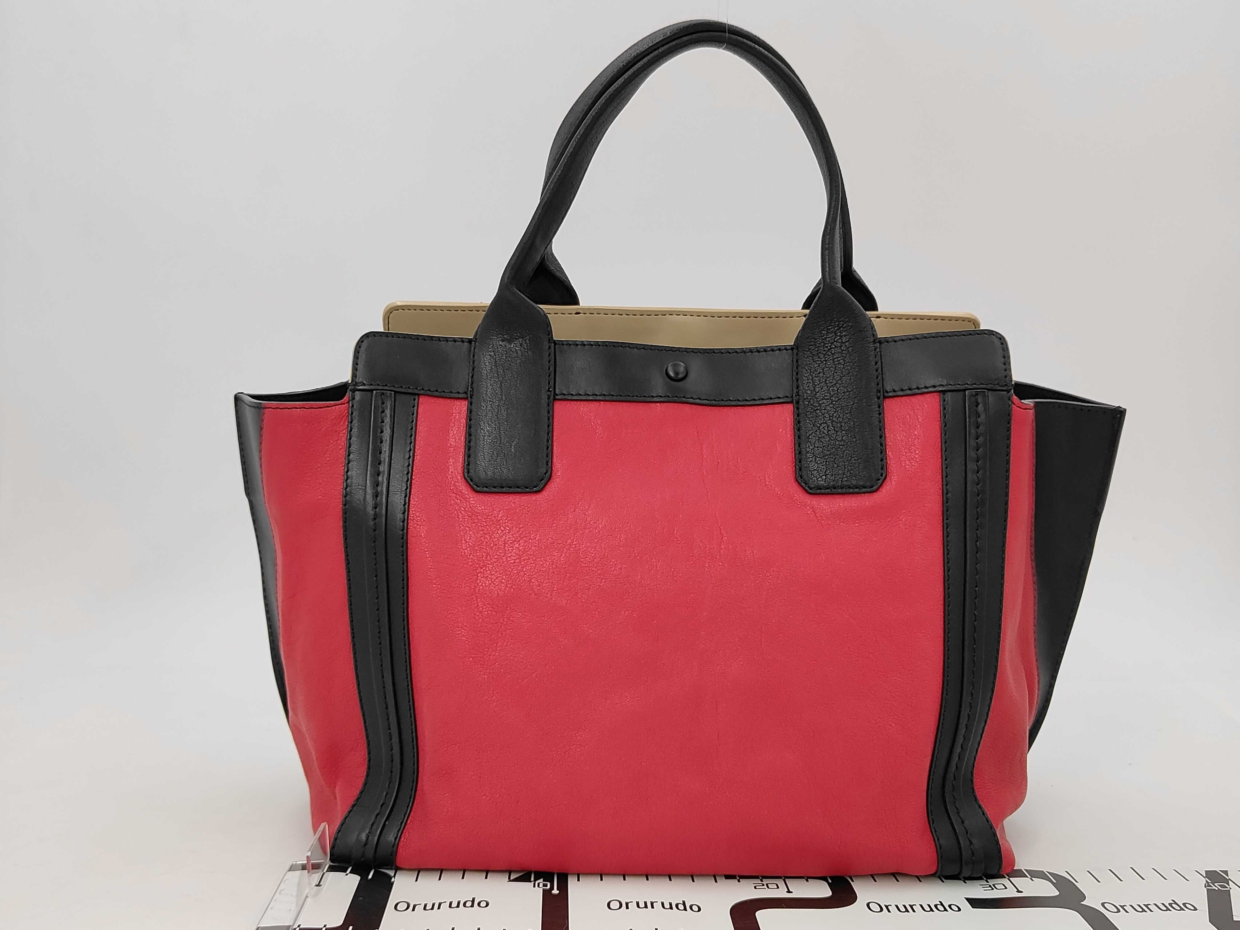 handbag, leather, red. — view 2