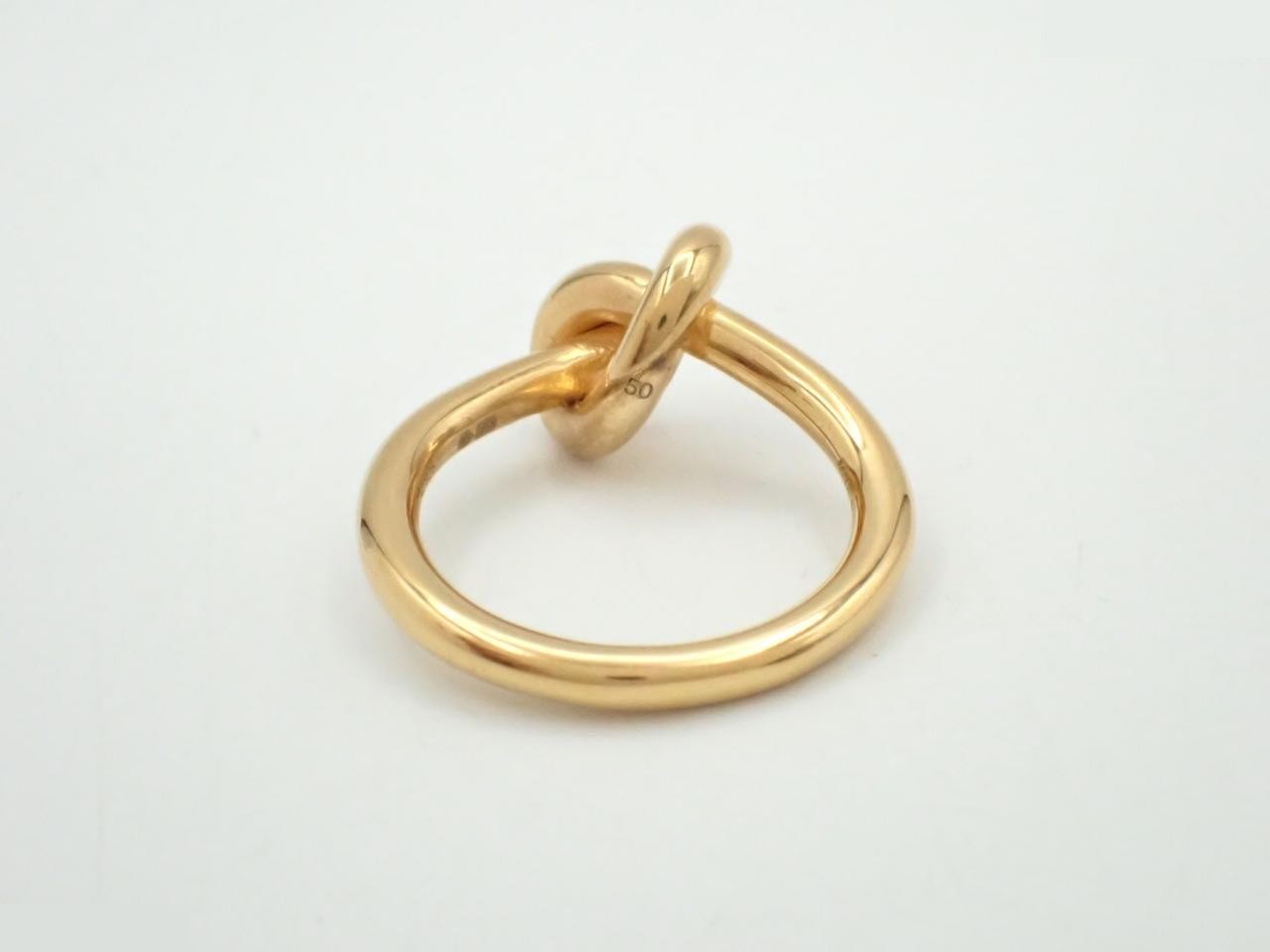 Knot Ring, 925 x K24 Coating, #7, 5.1g — view 2