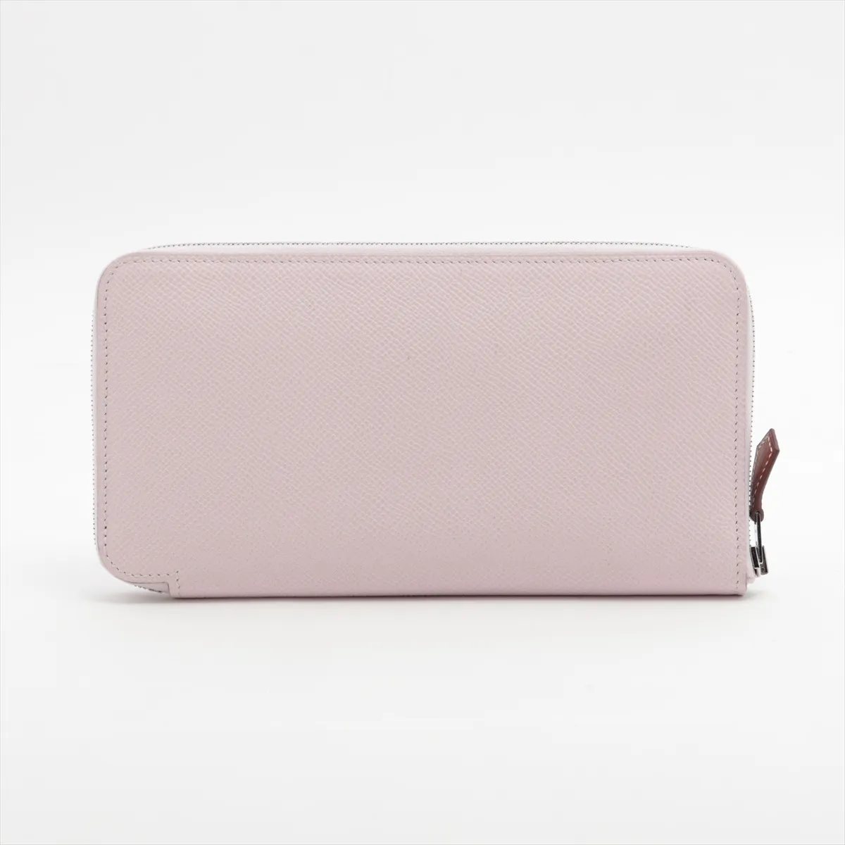 Azap Long Silk-in Vaux Epson Round Zip Wallet Mauve Sylvestre Silver Hardware W:2024 — view 2
