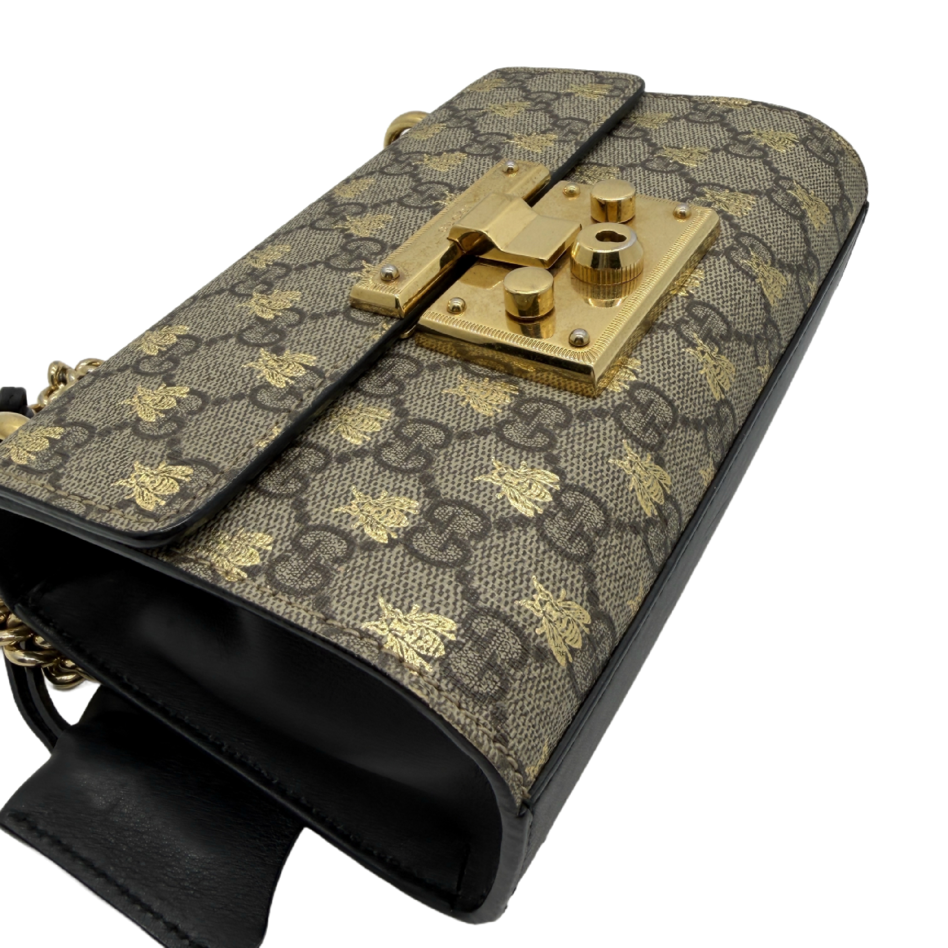 GG Supreme Bee Padlock Shoulder Bag — view 5